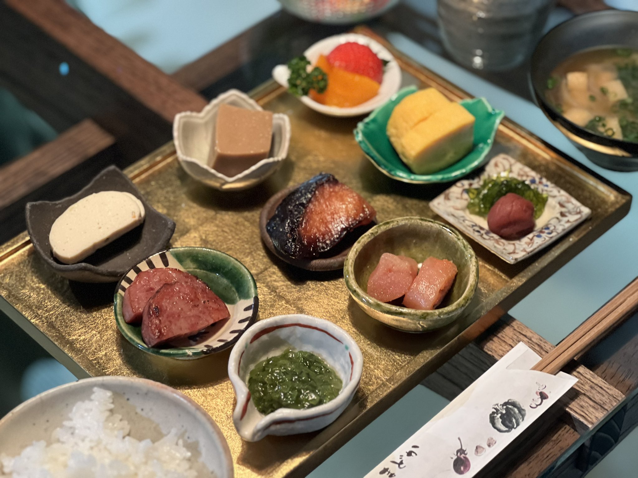 ミシュランプレート獲得店「お料理まどか」の朝食御膳