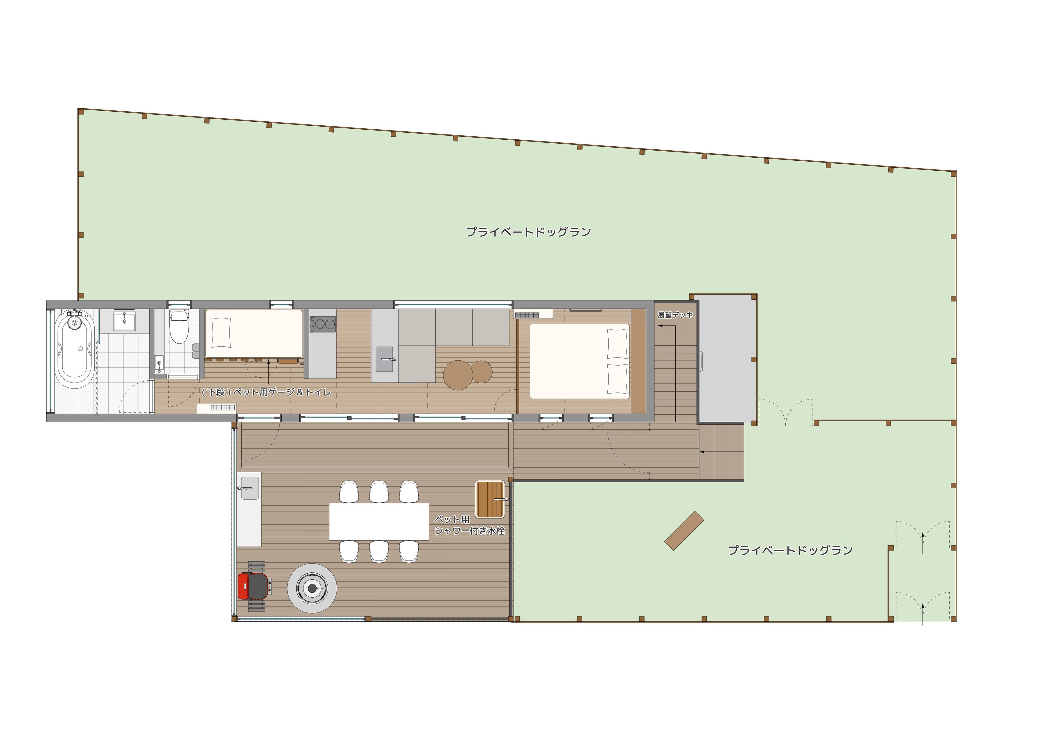 ドッグ棟見取り図