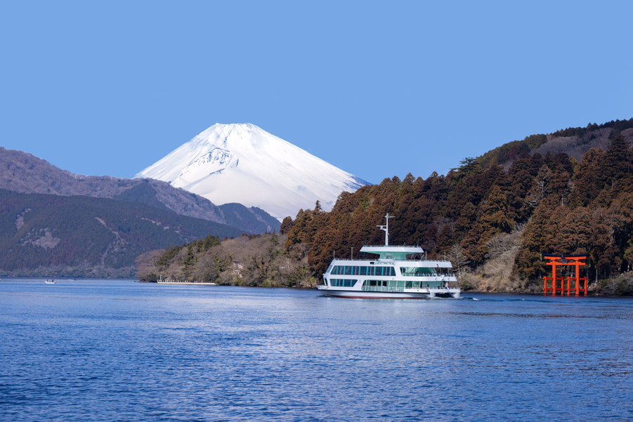 【初島往復乗船券／施設利用券＋箱根芦ノ湖遊覧船乗船券付き】〜1泊2食BBQ付ベーシックプラン〜