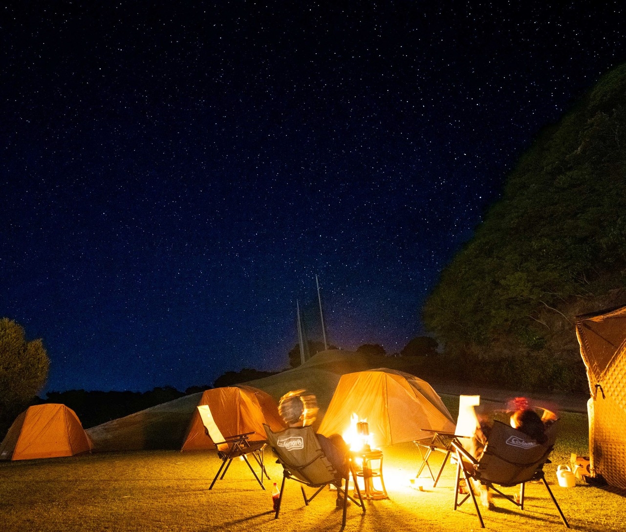 テントサウナ＆大浴場＆BBQを楽しむ、わくわくテント宿泊♪急な雨でも客室利用で安心☆＜夕・朝食付＞