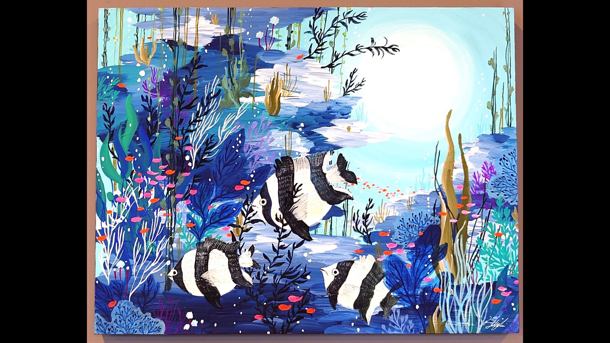 【館内】女川町出身の絵本作家「神田瑞季さん」の絵