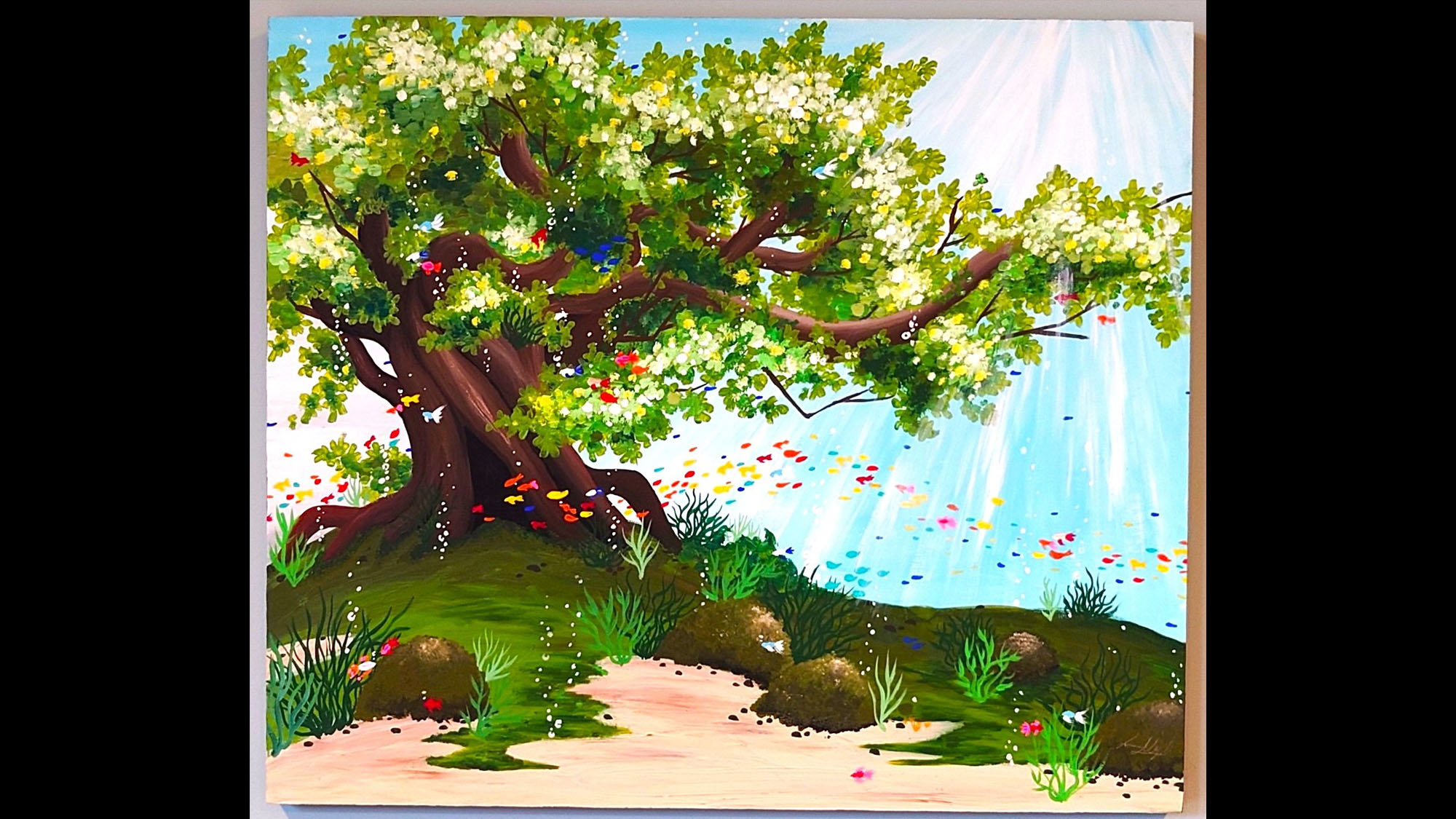 【館内】女川町出身の絵本作家「神田瑞季さん」の絵をお楽しみいただけます