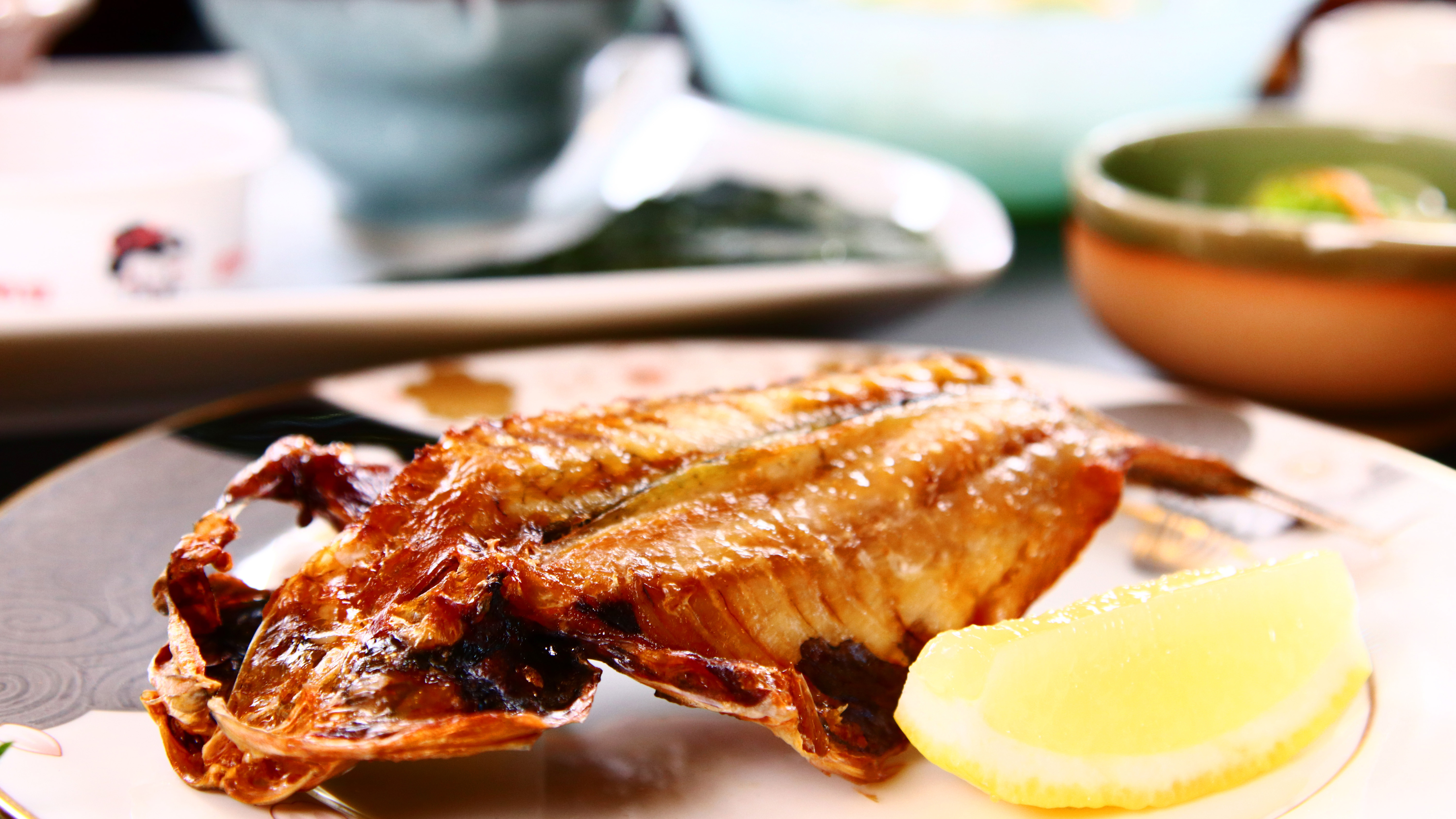 朝食一例◆朝ごはんの定番である鯵の干物