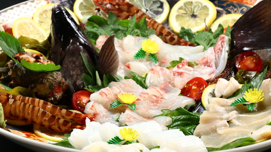 料理■お魚、エビ、貝など篠島海鮮盛り*