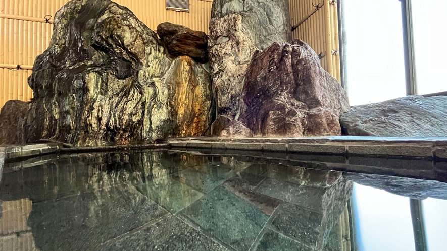 風呂■大きな岩のお風呂です*