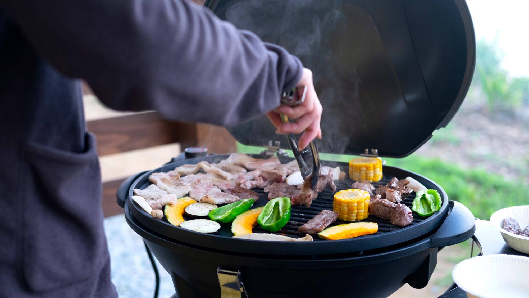 【2連泊以上／食事付き】連泊で10％OFF！＜BBQ夕食＋朝食付き（滞在中1日分のみ）＞