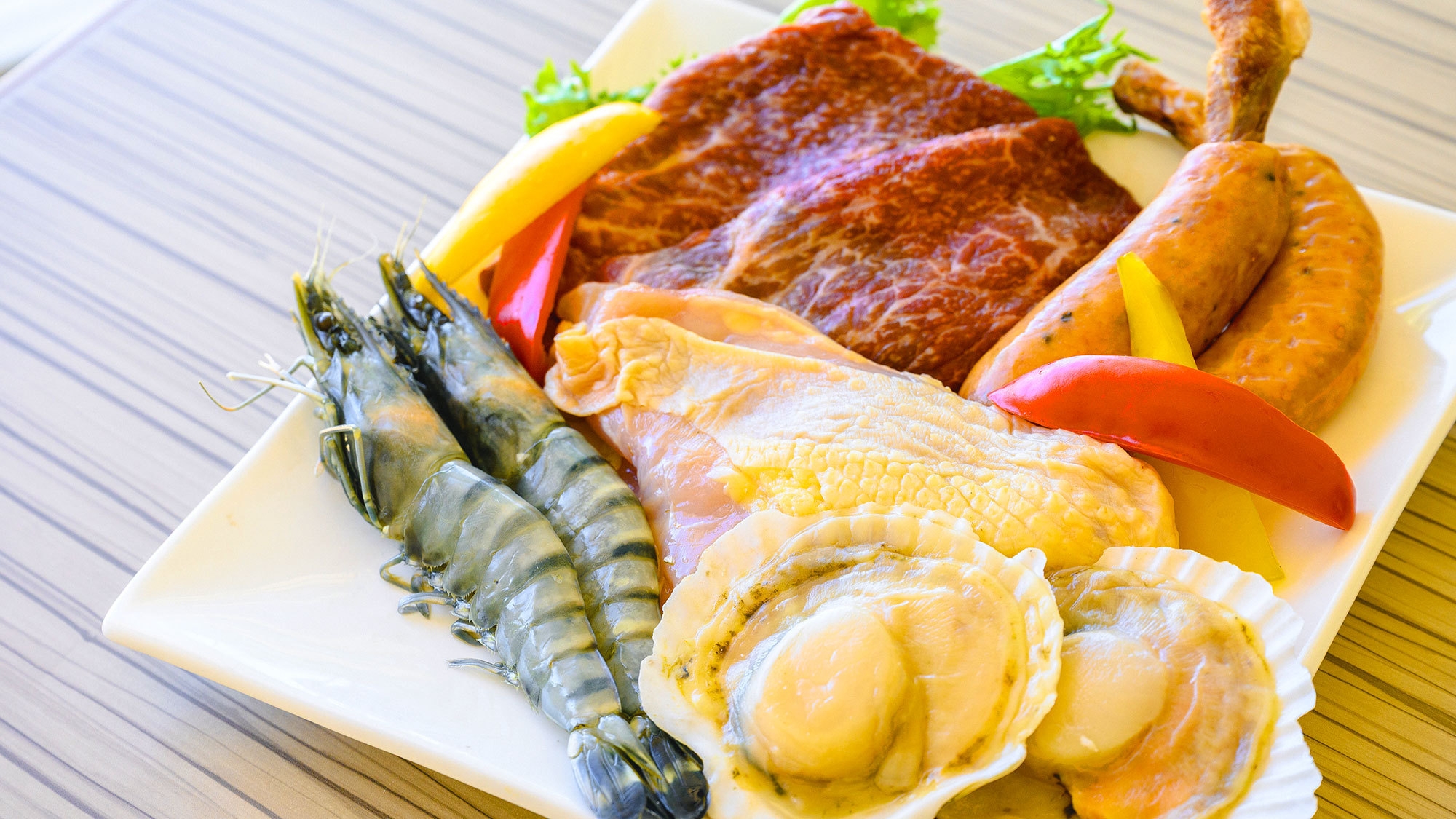 【BBQ『彩』プラン│2食付】伊萬里牛や海鮮を楽しめる食材付！大満足の手ぶらBBQ♪＜温泉利用料込＞