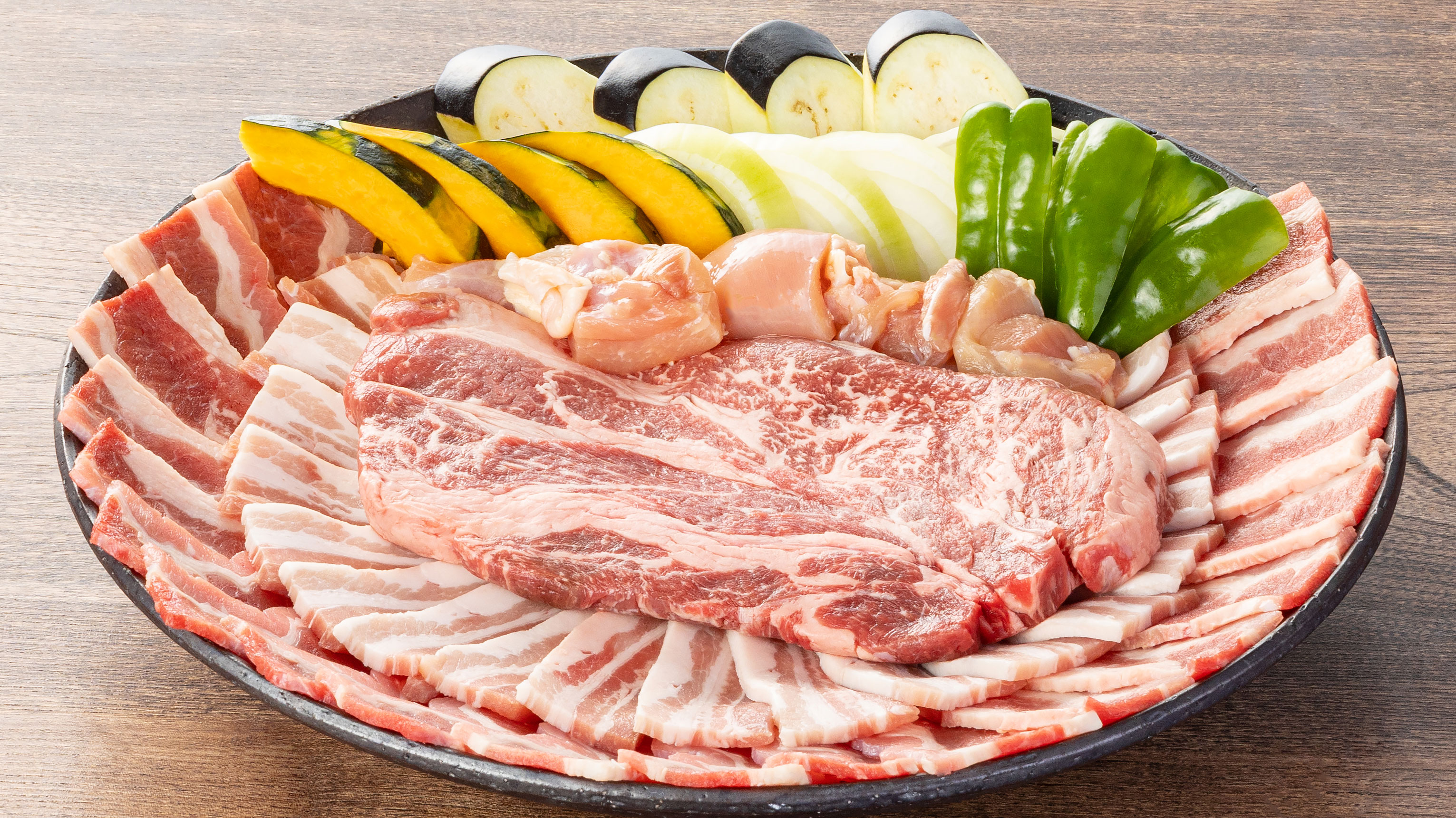 【BBQ／お肉セット1200g】牛ロース450g／牛カルビ250g／豚バラ400g／鶏モモ200g