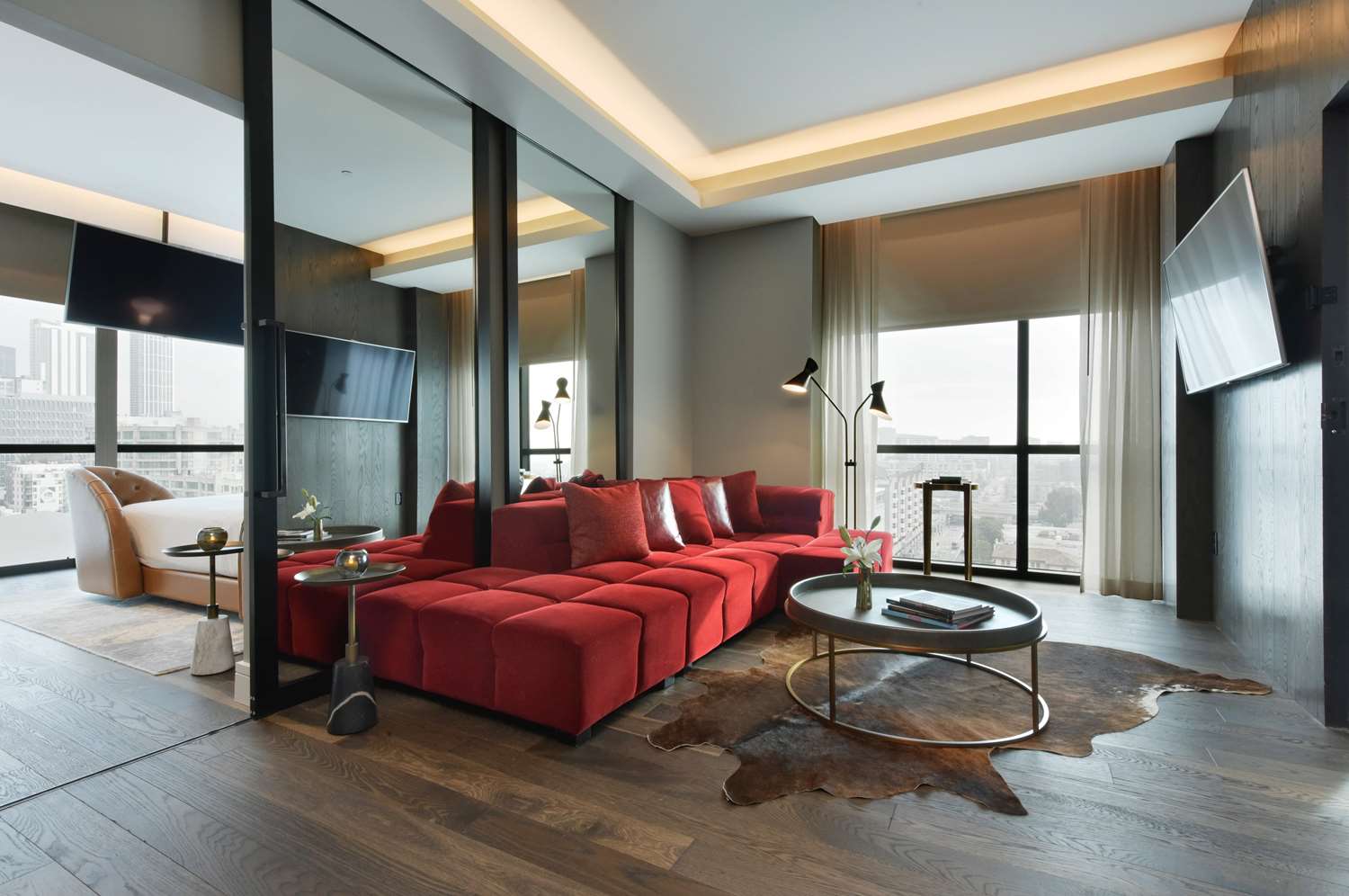 リビングルーム付　アーバンビュースイート　キングベッド1台