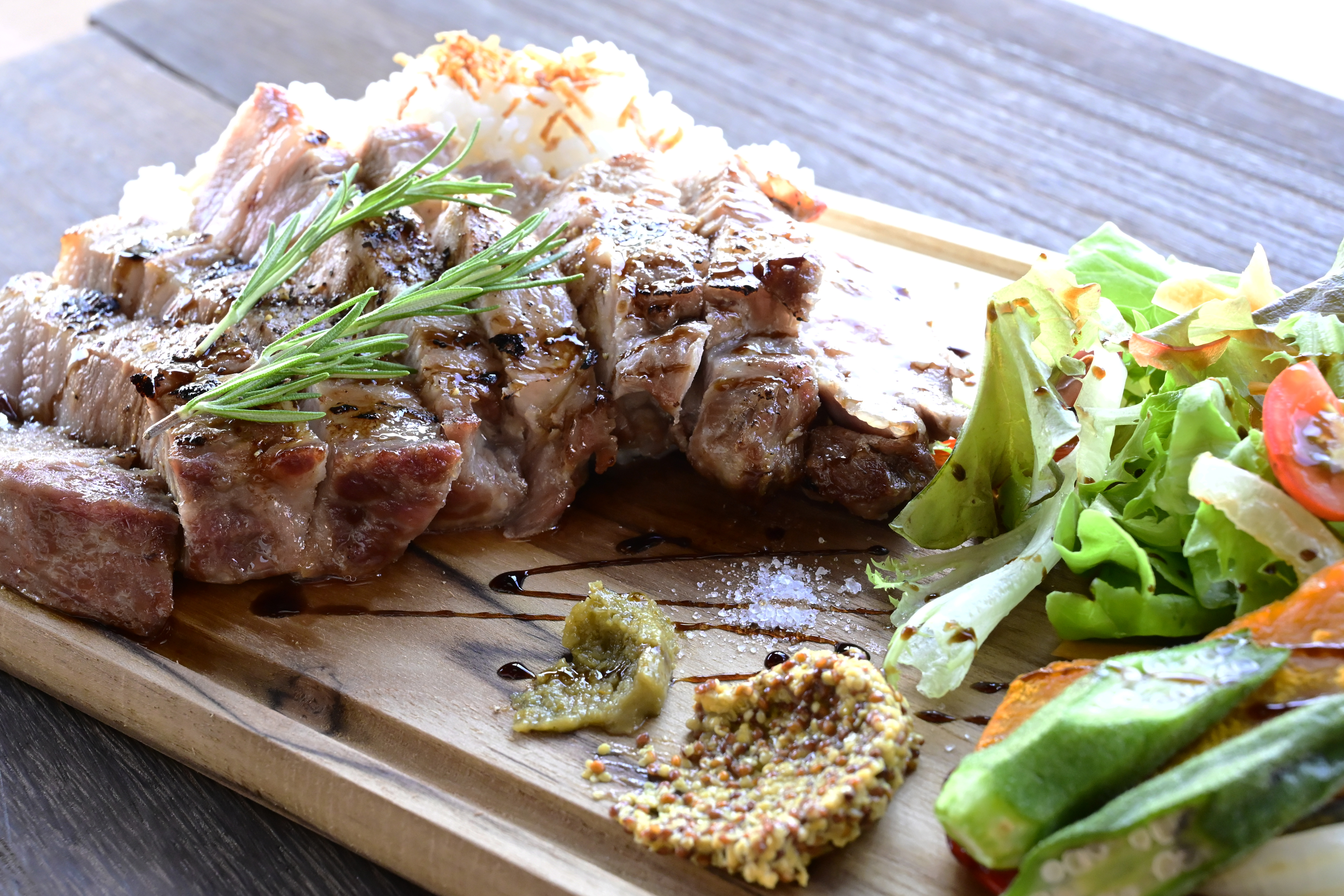 道の駅うきは  きふね食堂　耳納豚ポークステーキ