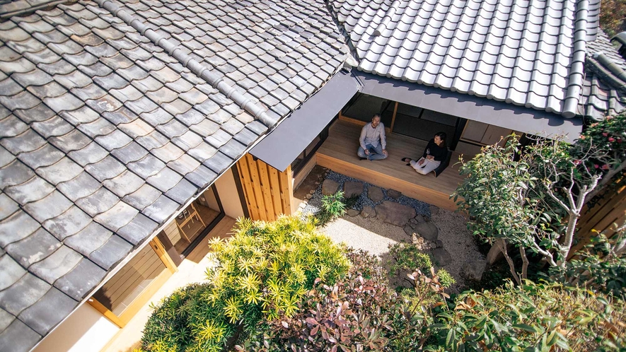 ・【kawaracho中庭】ご宿泊いただいたお客様だけが楽しめる完全プライベートの日本庭園