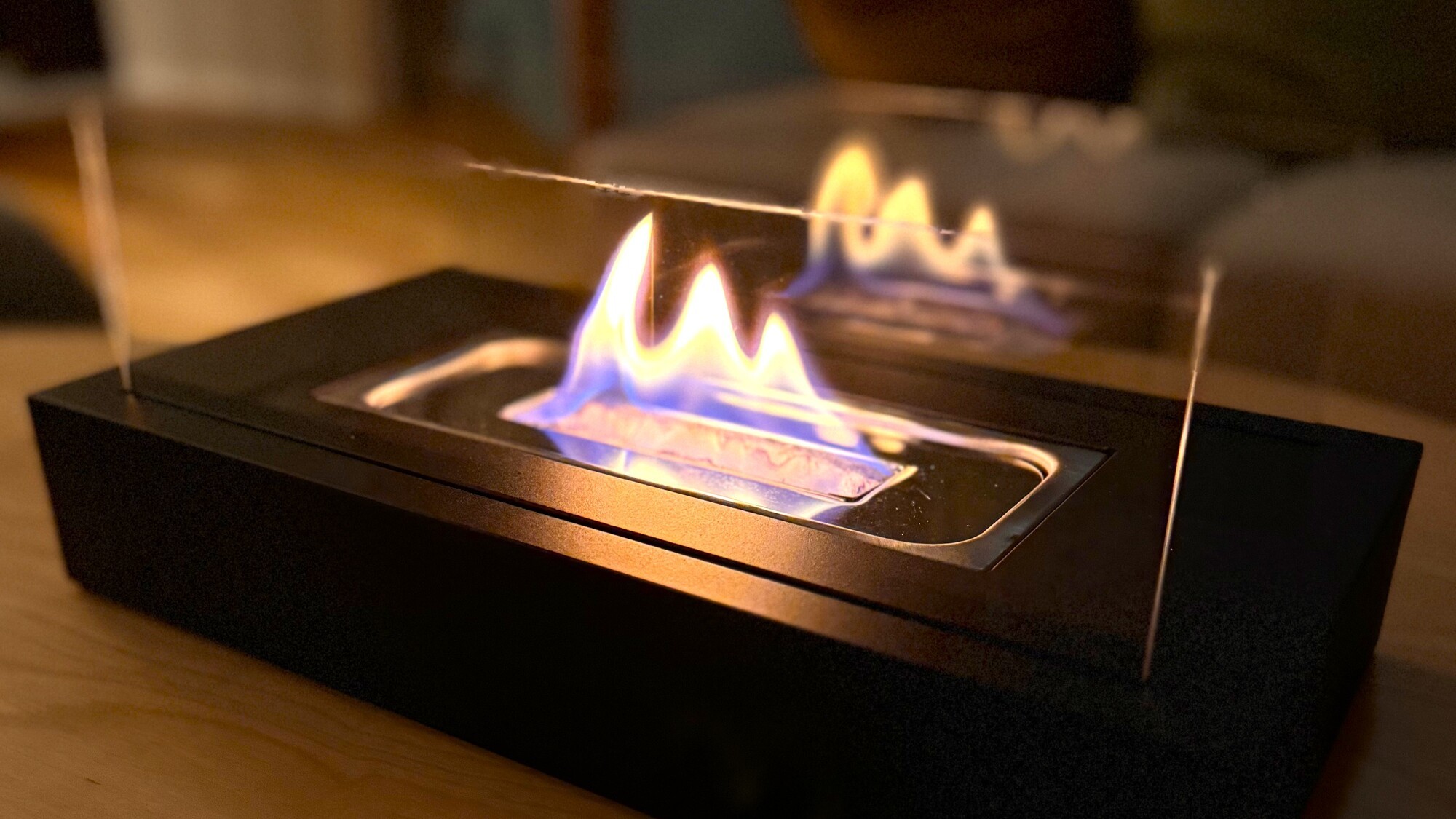 室内で楽しめる焚火※写真はイメージです