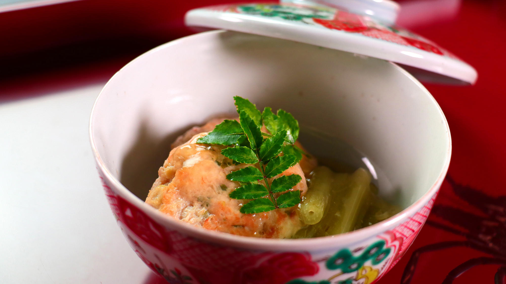 たけのこ入りつくねと蕗の煮物＜初夏＞　