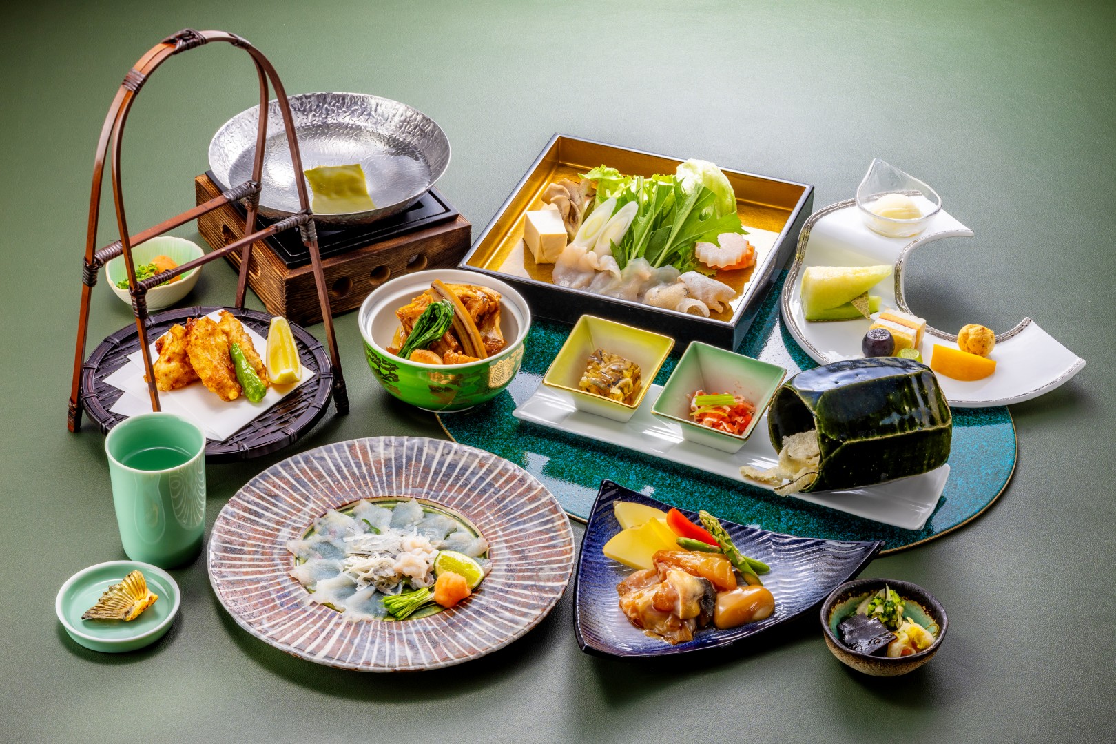 ふぐ尽くしコース