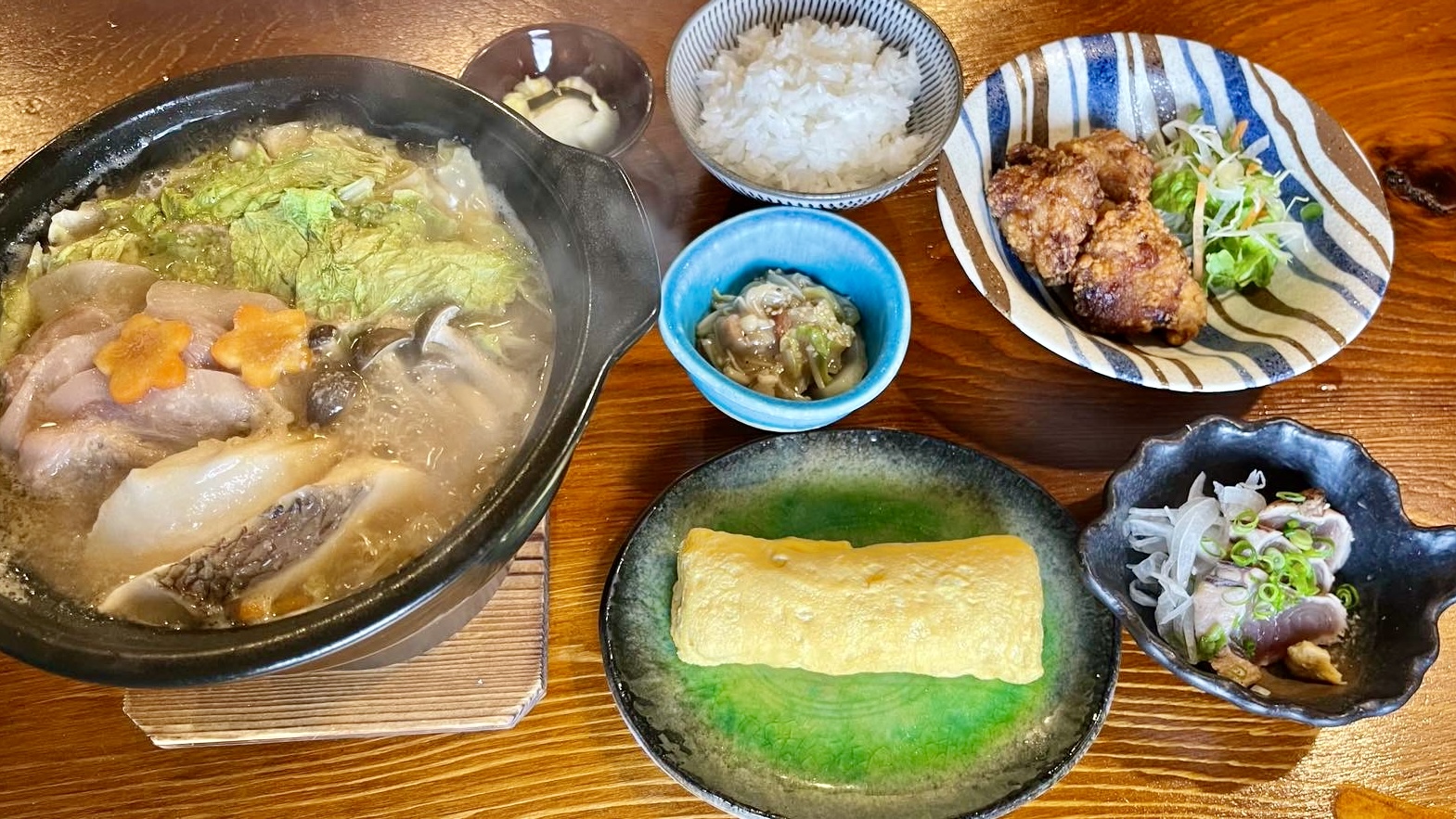 【コース料理】紀州梅真鯛とクエ鍋で心も身体もあたたまるお料理をご堪能ください