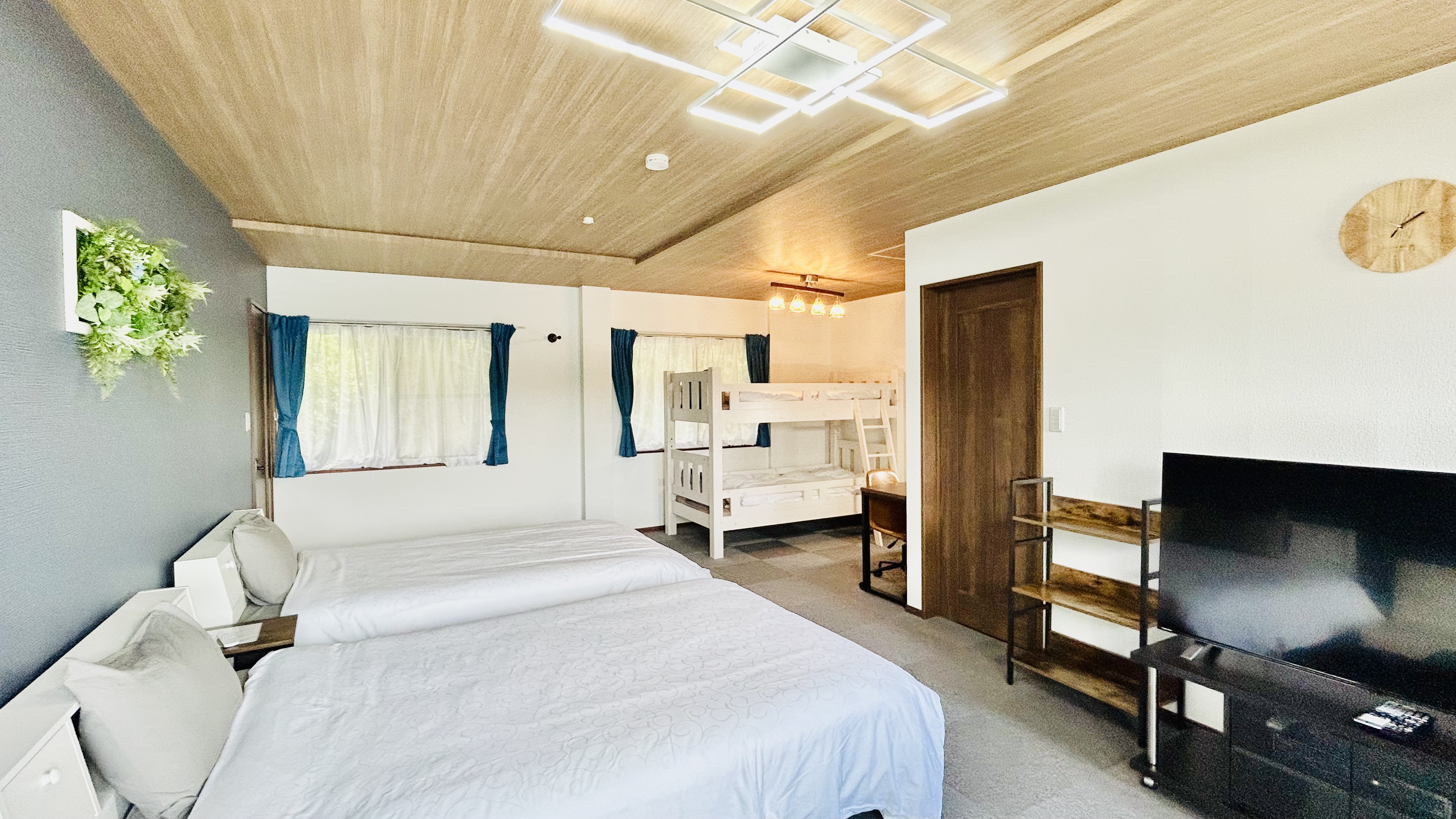 ・ペット不可／オーシャンビュー■屋外ジャグジー付ツイン＋バンク／大人がゆったり休めるバンクベッド