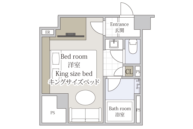 喫煙【朝食なし】シンプルステイ　素泊まりプラン ■ラウンジ利用OK！！