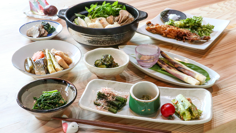 【連泊割☆２食付】３連泊以上でお得に泊まろう！お野菜たっぷり♪カラダが喜ぶ農家ごはん☆彡