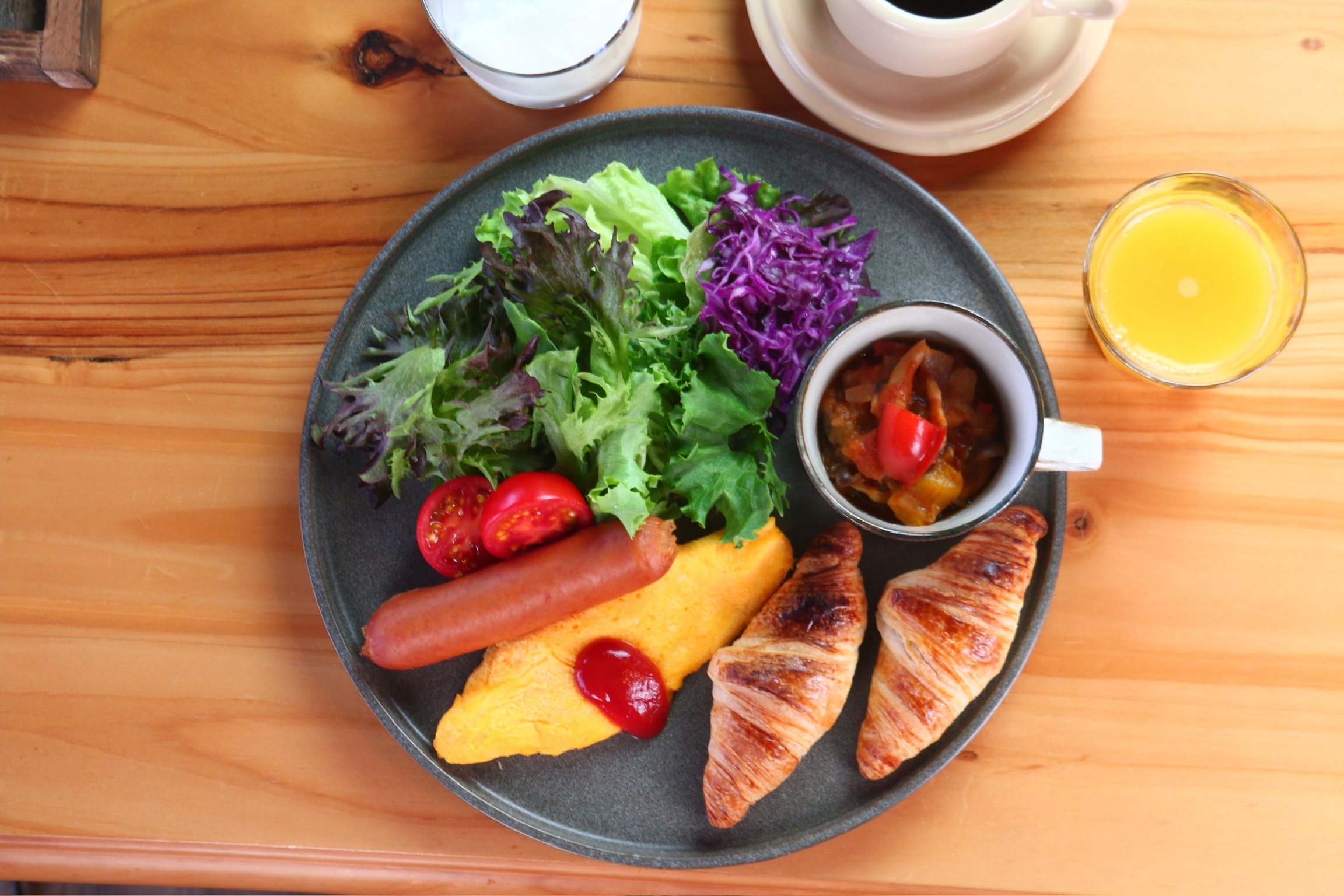 【八ケ岳ロッジ】朝食例