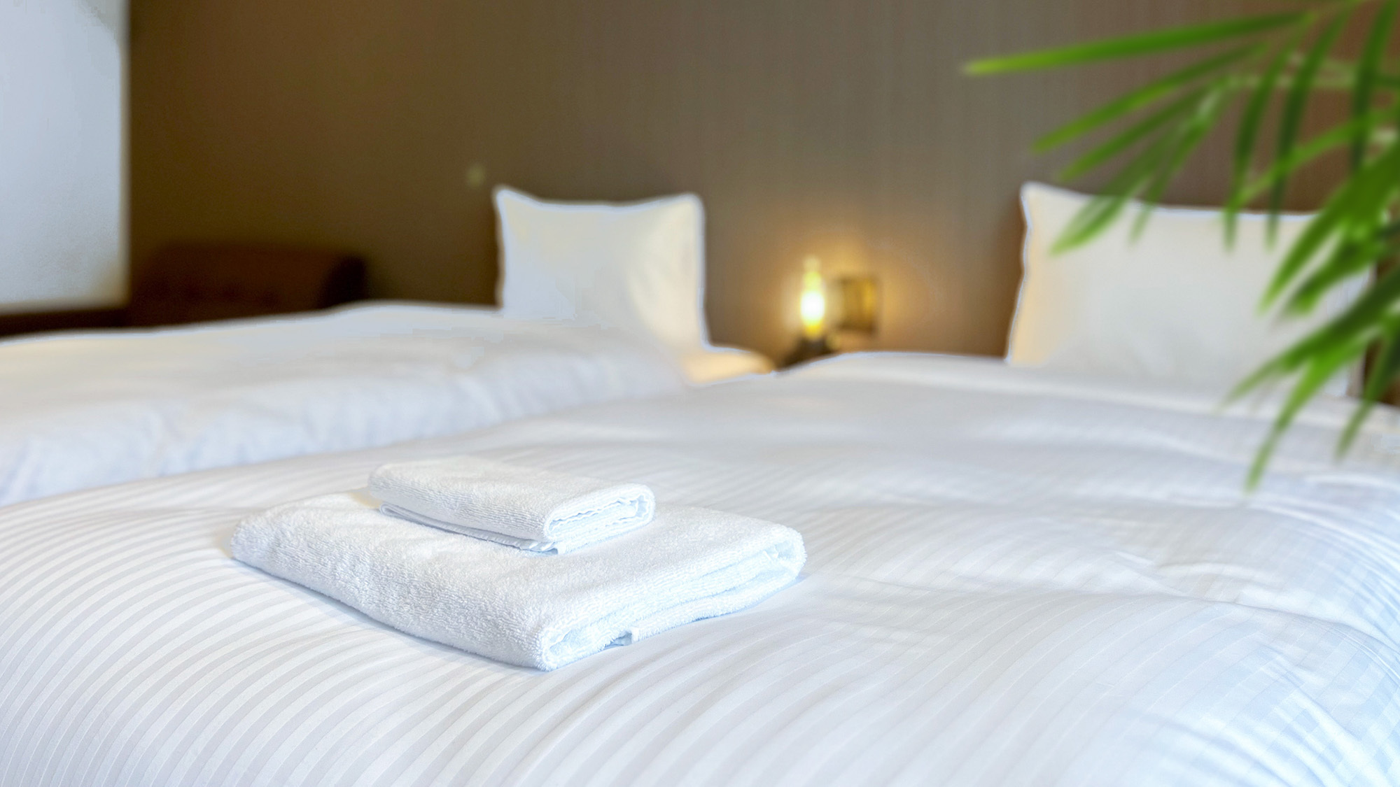 【ツインルーム】ふかふかベッドで快適な眠りをお届け