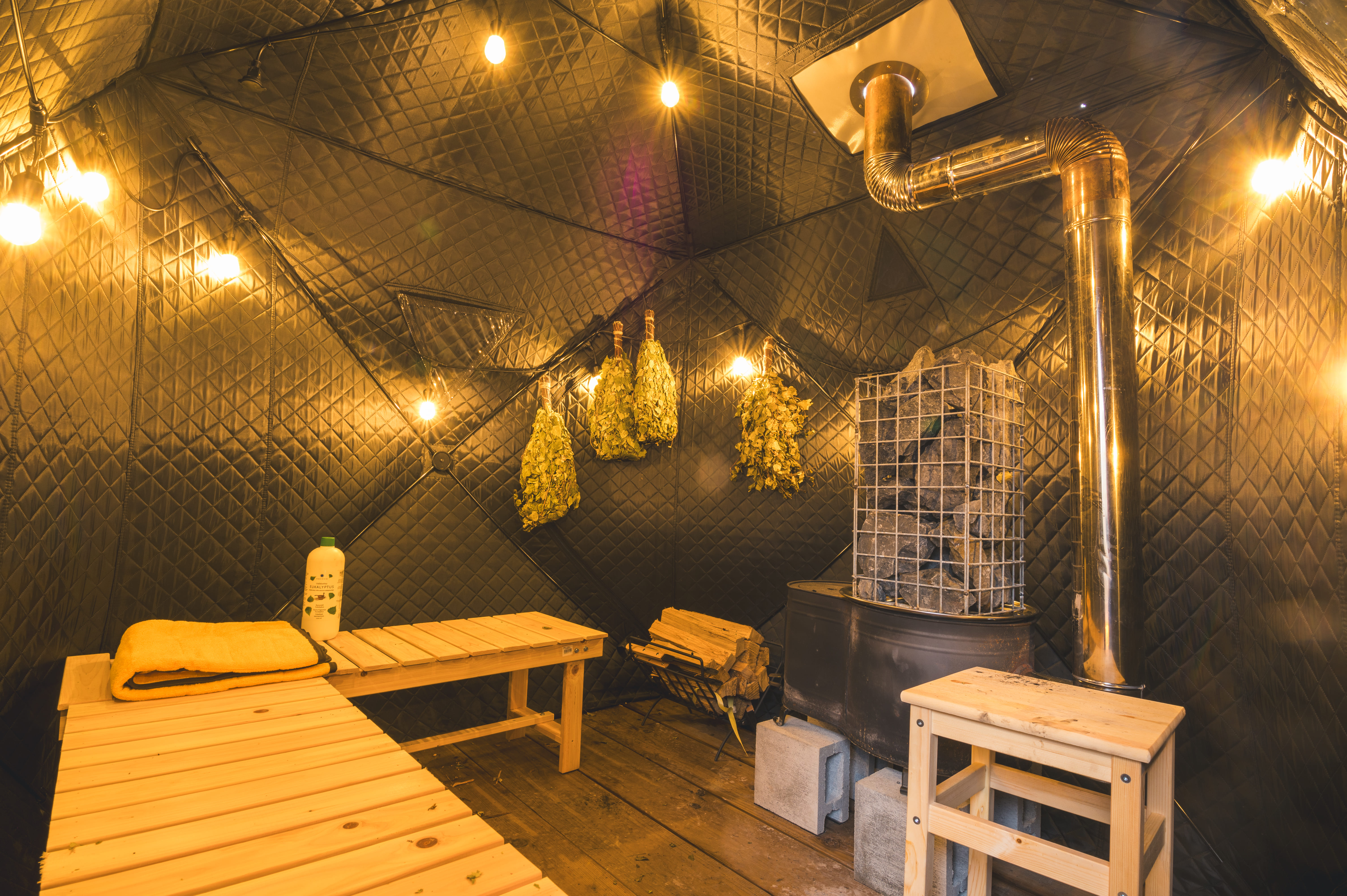 専用サウナでは入り放題のお部屋