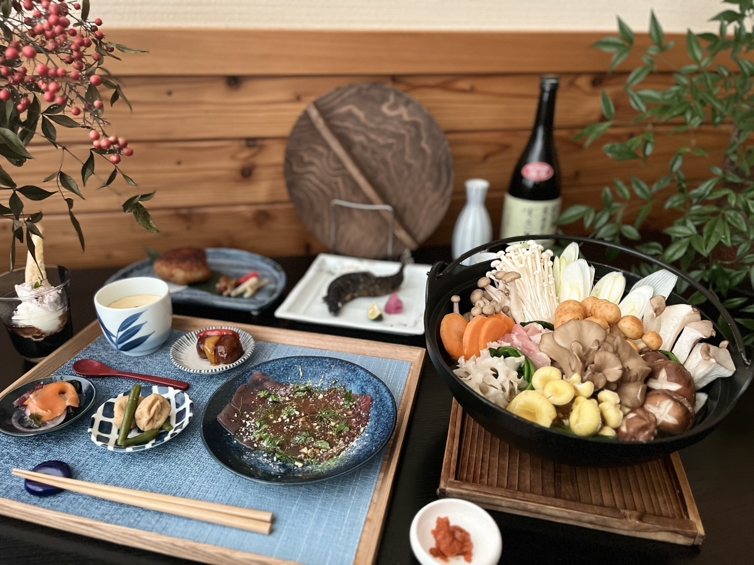 【冬季限定】【信州きのこ鍋】冬はあったかお鍋でほっこりおこもり旅【1日3組限定】