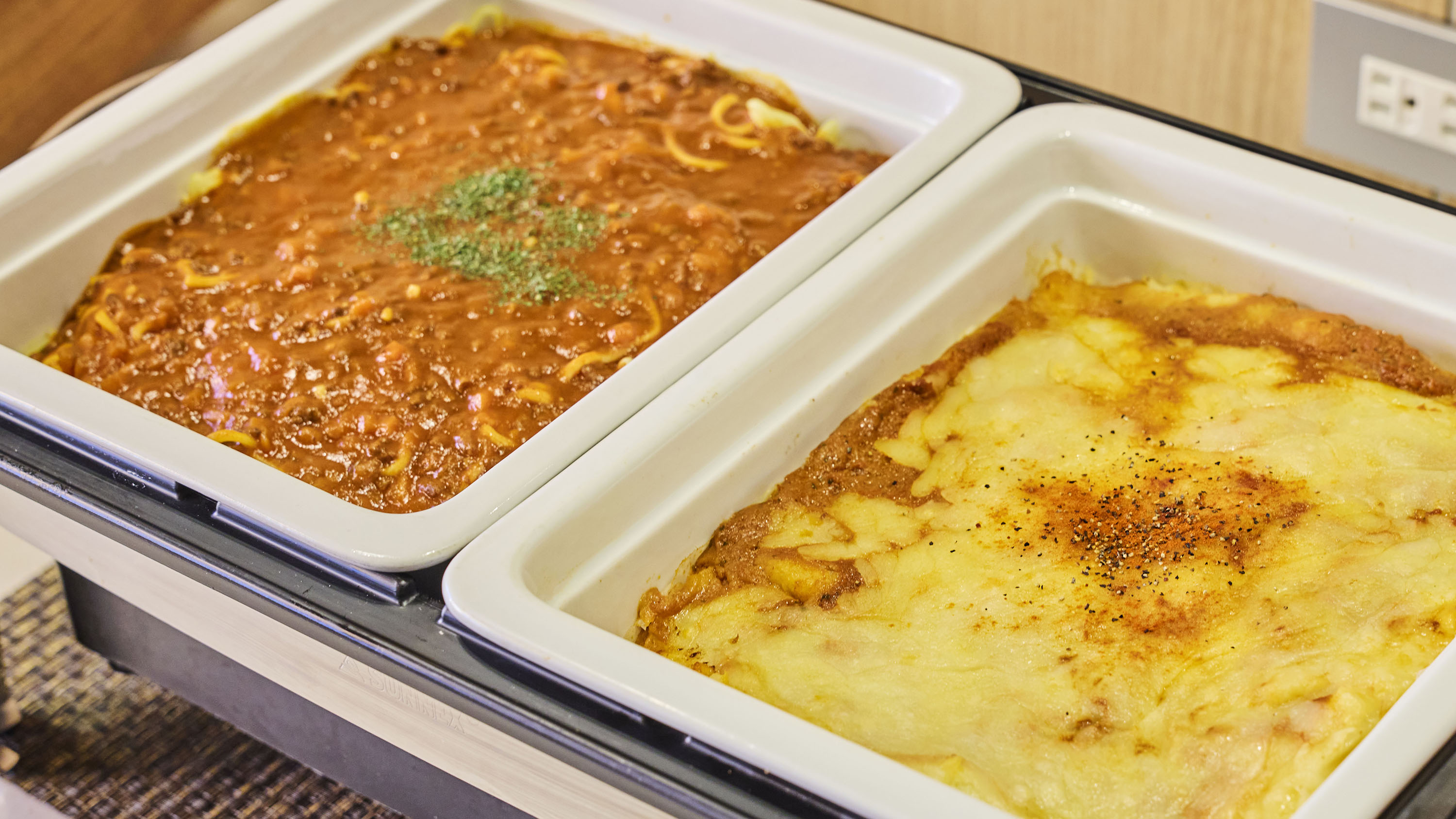 朝食ビュッフェ｜あたたかい洋食メニューも充実しています。