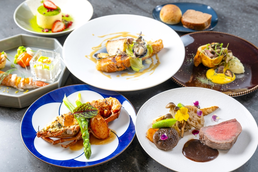 ＜二食付＞夜はオマール海老＆佐賀牛＆旬の海鮮付『スペシャルフレンチ』＆温泉湯豆腐付朝食ビュッフェ