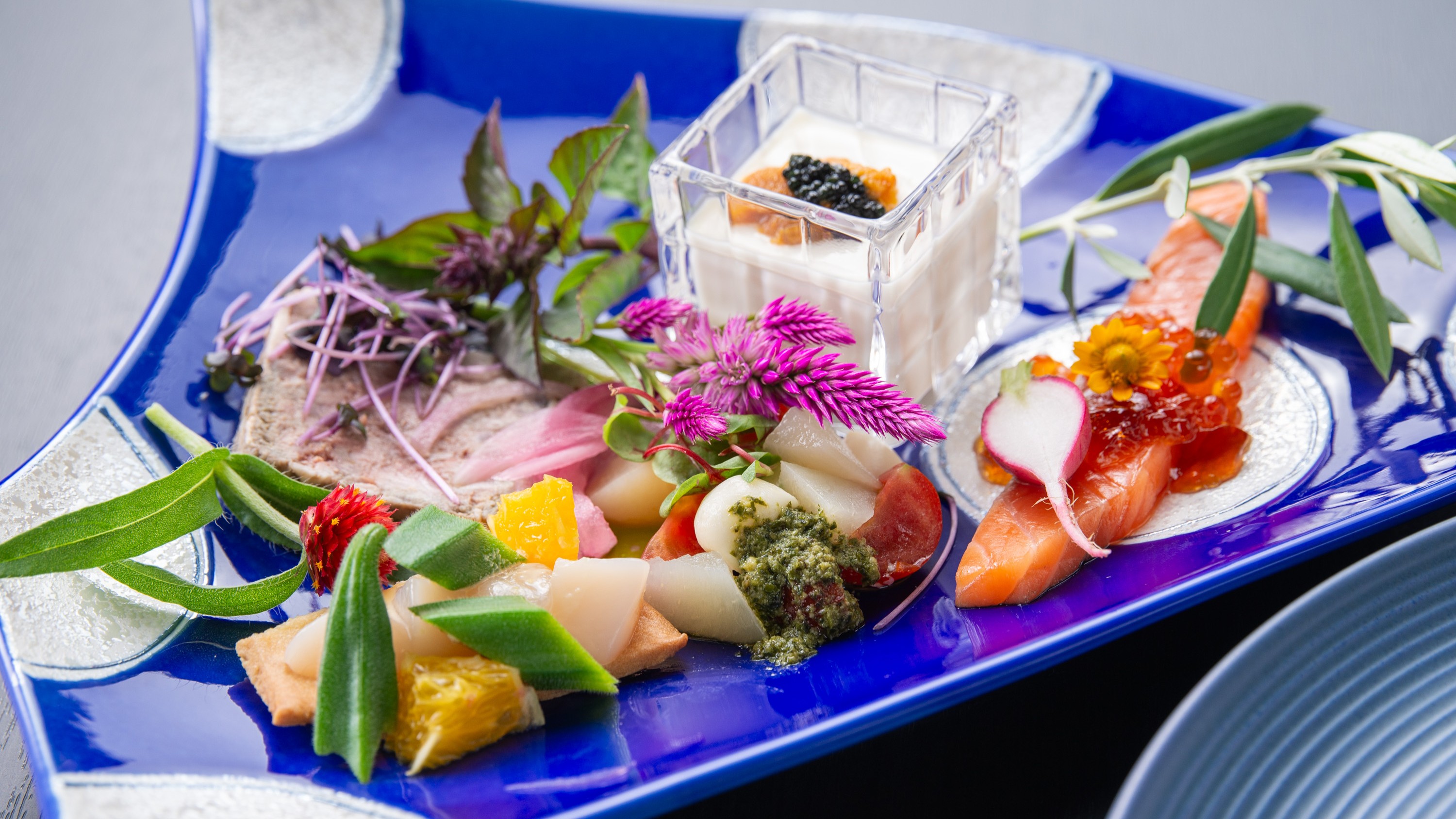 夜は豪華に『フレンチ懐石』♪献立の一例