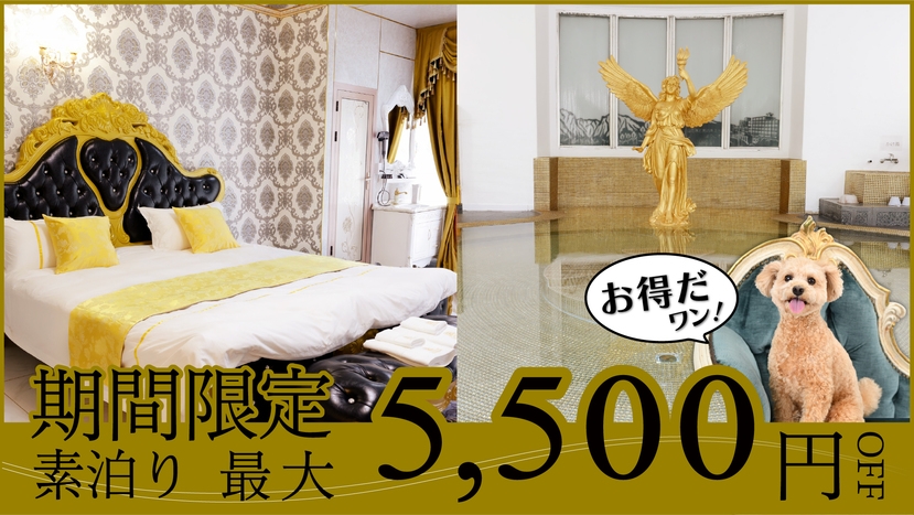 【期間限定特別企画！最大5500円引】豪華4大特典感謝の気持ちを込めた特別プラン！＜素泊り＞