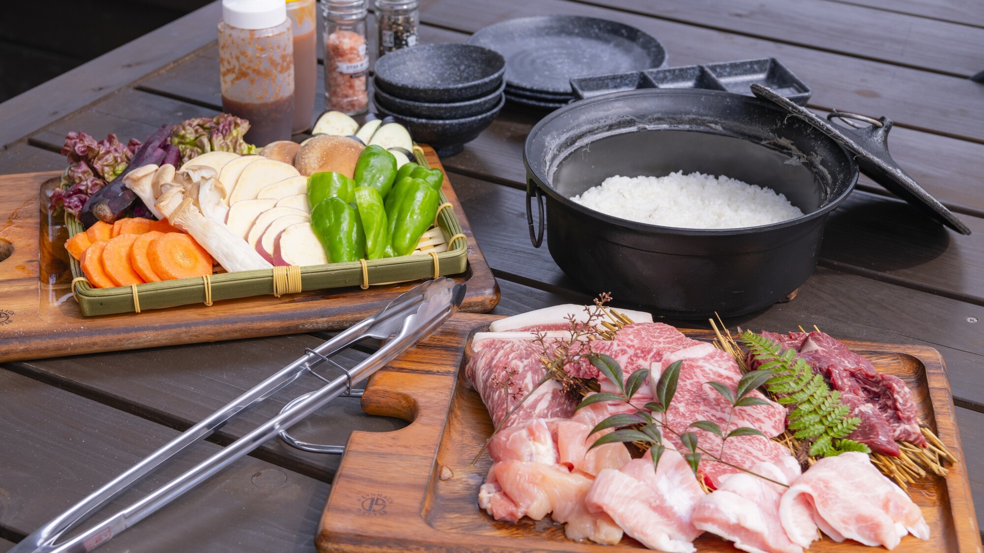 ボリューム満点のBBQ