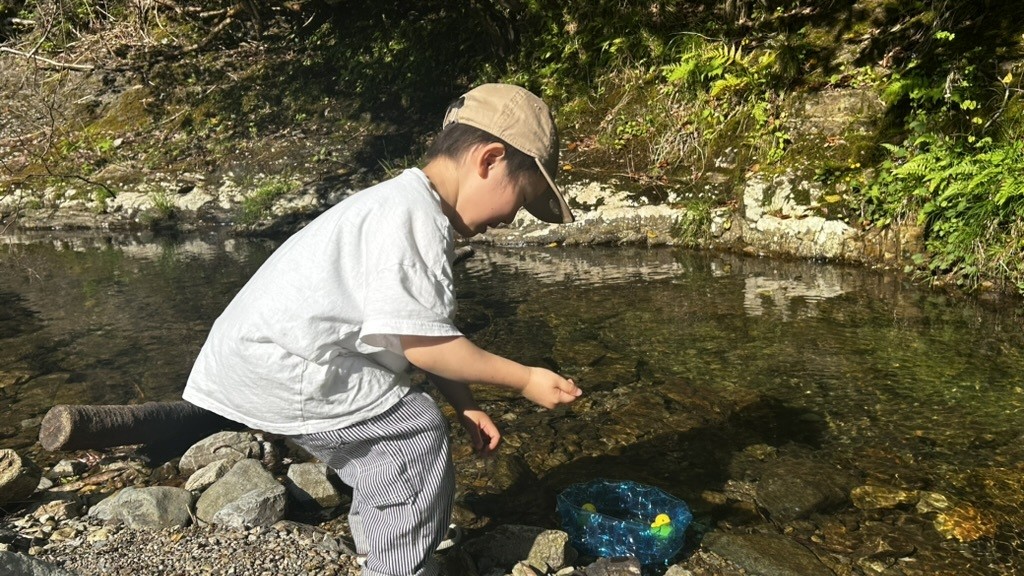夏季限定川遊び