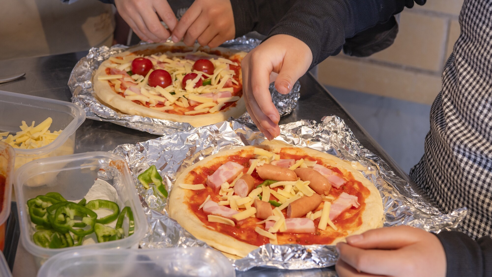 オリジナルピザ作り