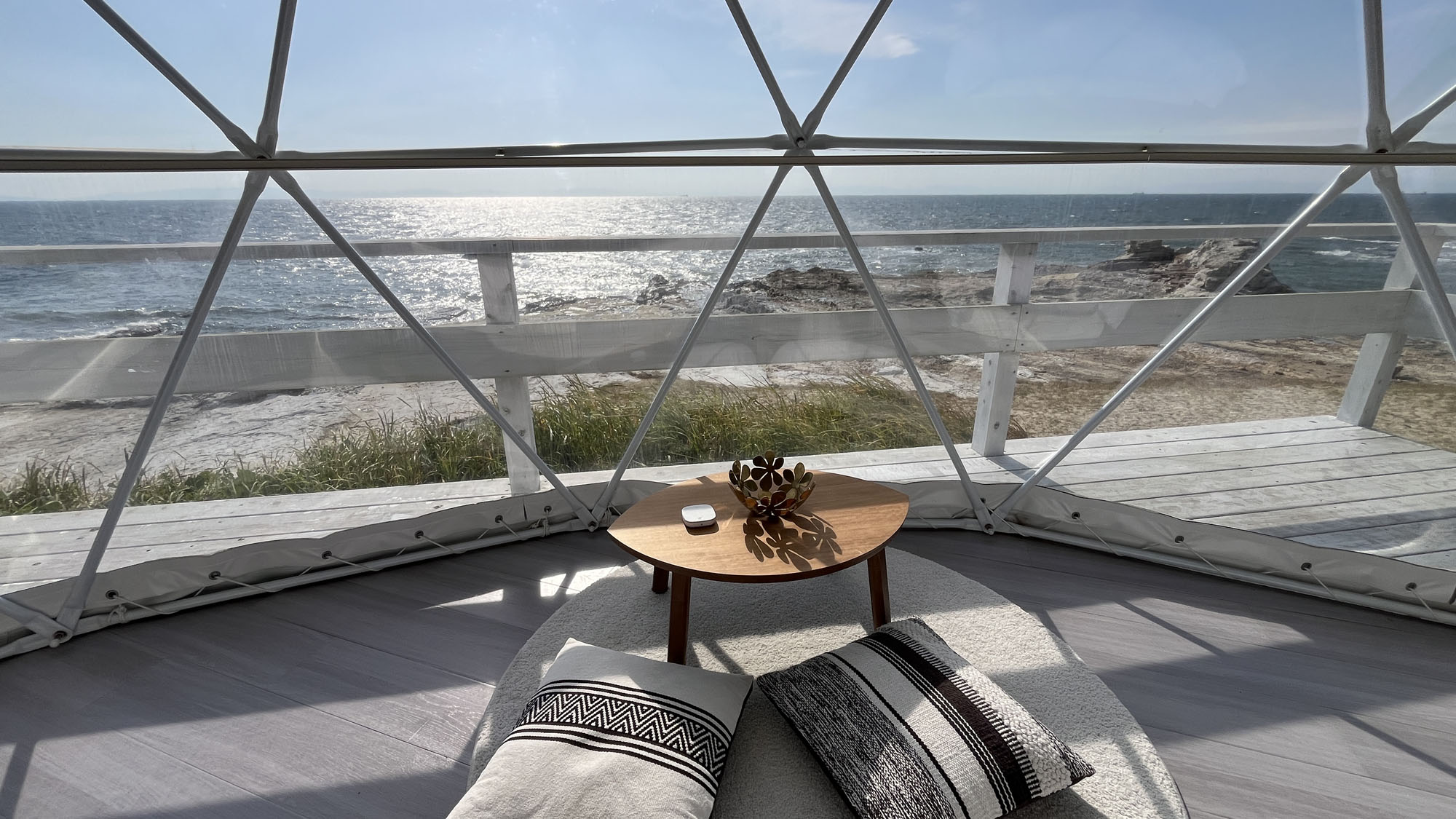 海を眺めながらくつろげる、ドームテント2*