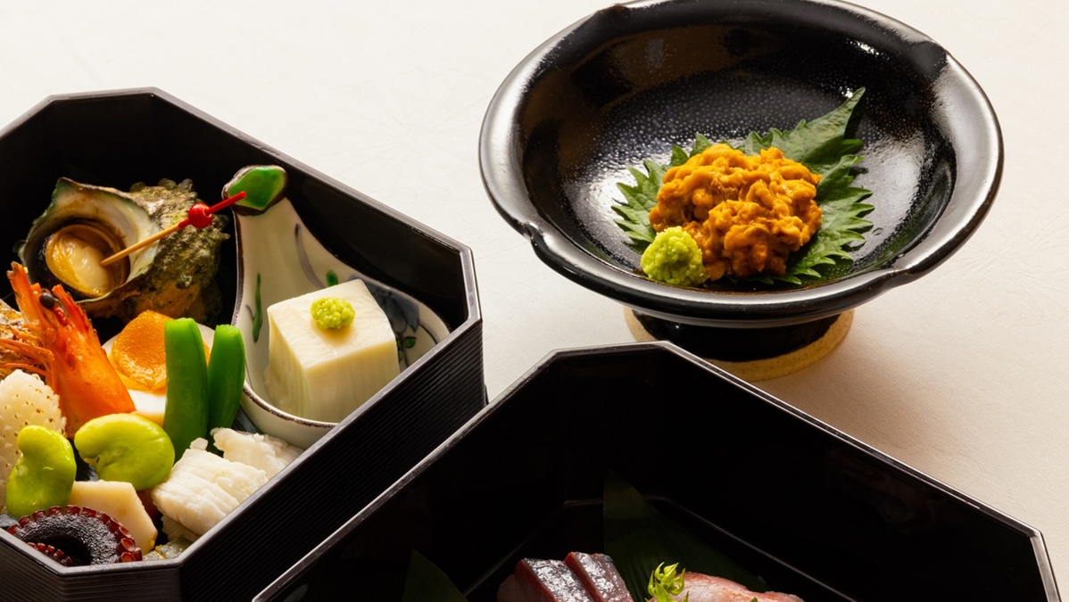 ウニ付き重箱スタイルプラン