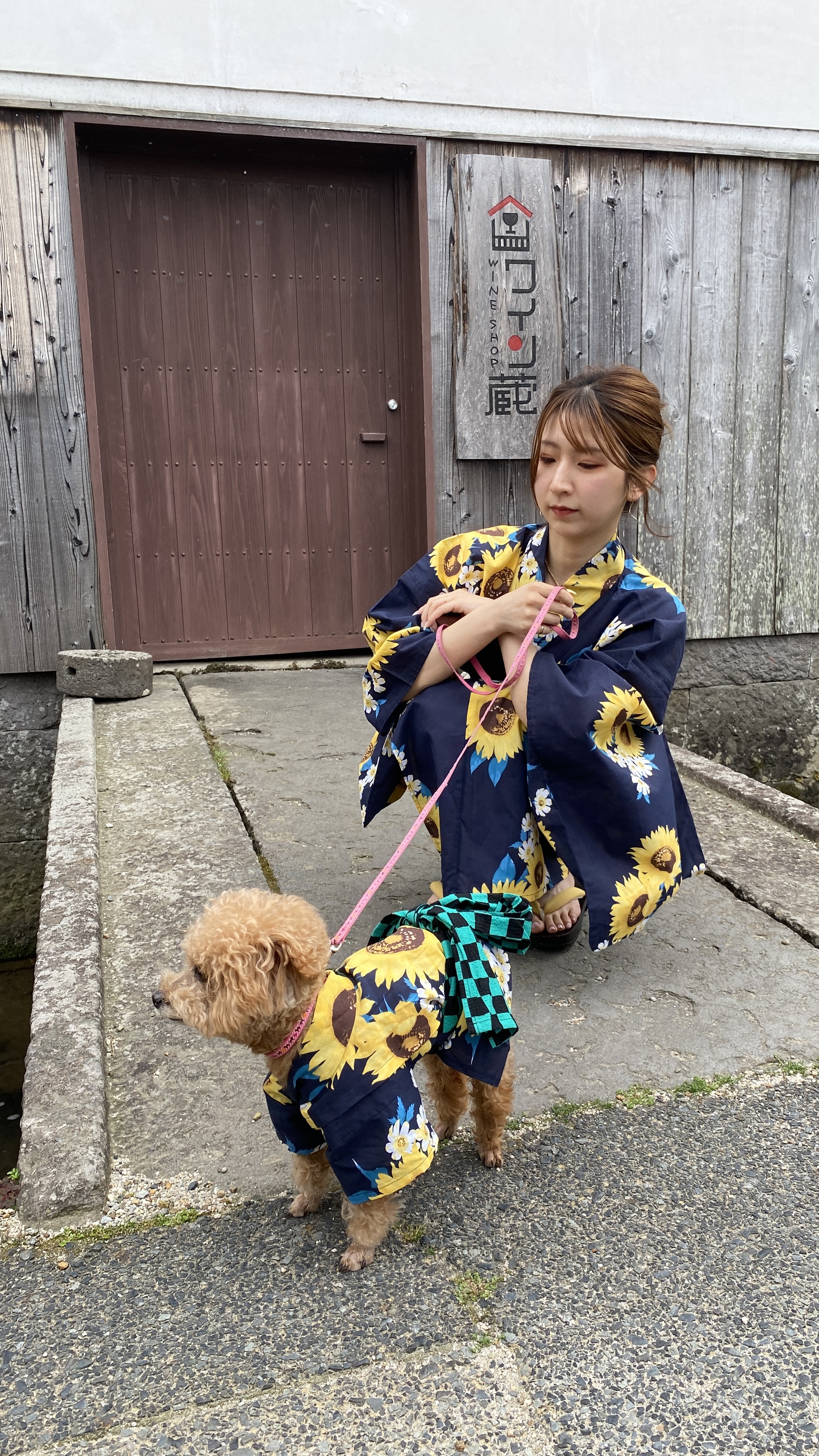 愛犬とペア浴衣サービス７