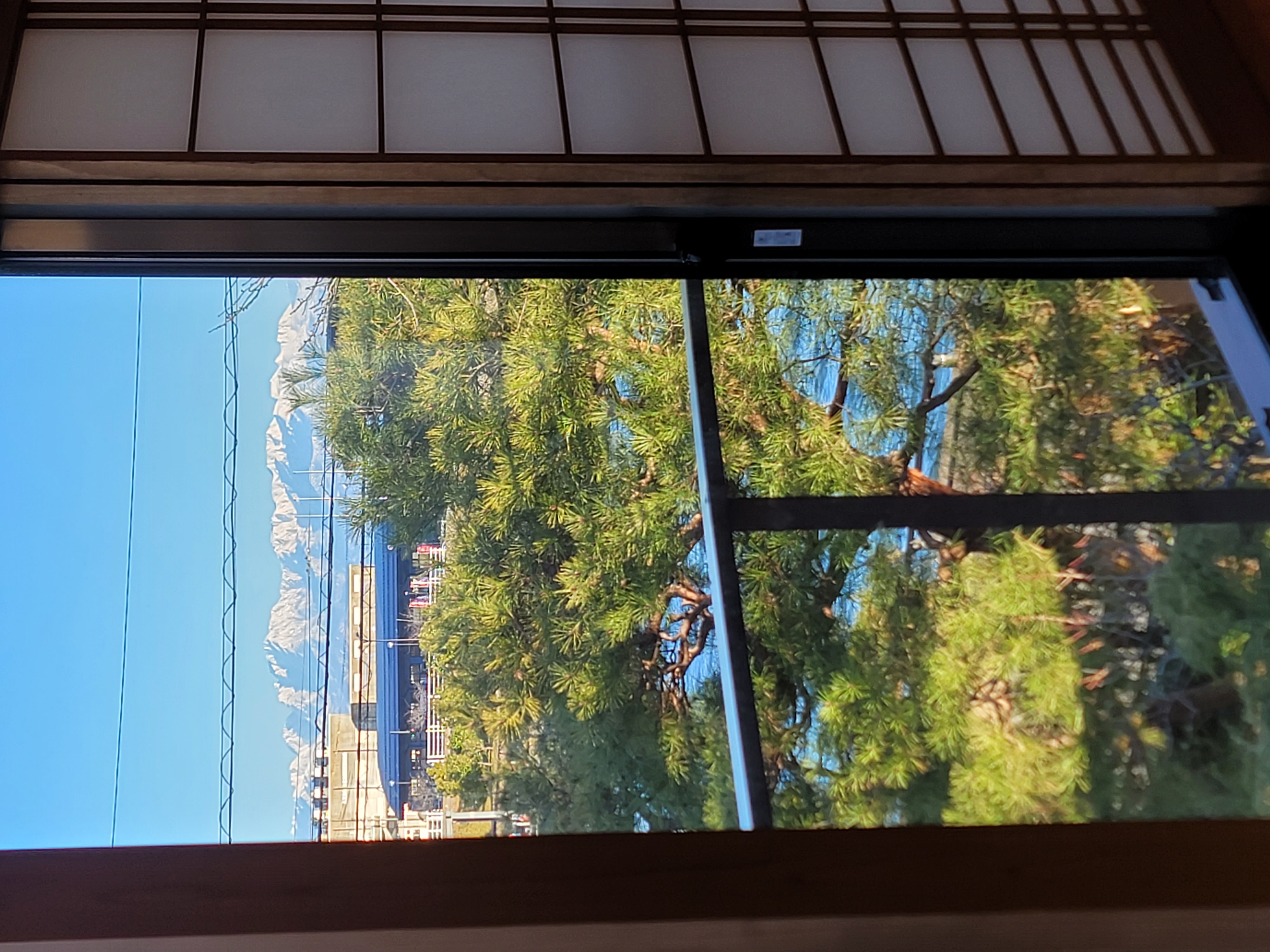 客室：立山連峰からの風景