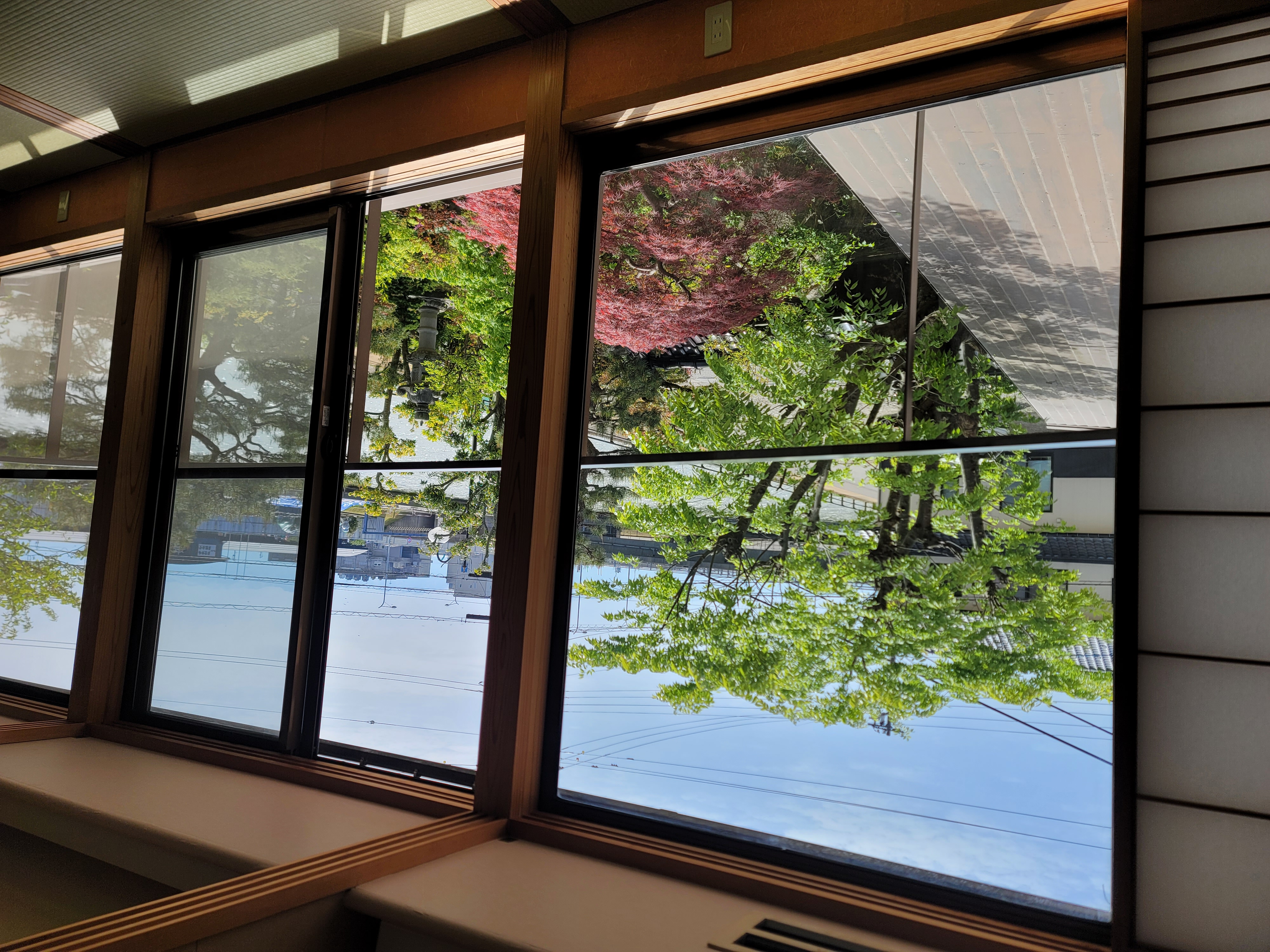 客室：立山連峰からの風景