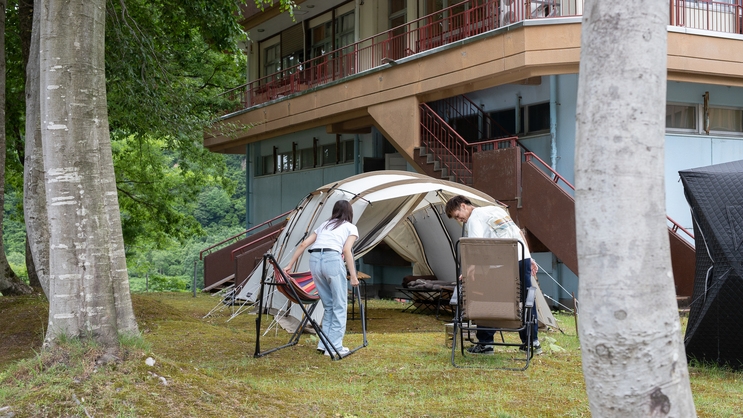 【素泊まり×自然を満喫】自由に遊んで温泉でととのう｜友達同士・ファミリーにおすすめ！駐車場無料
