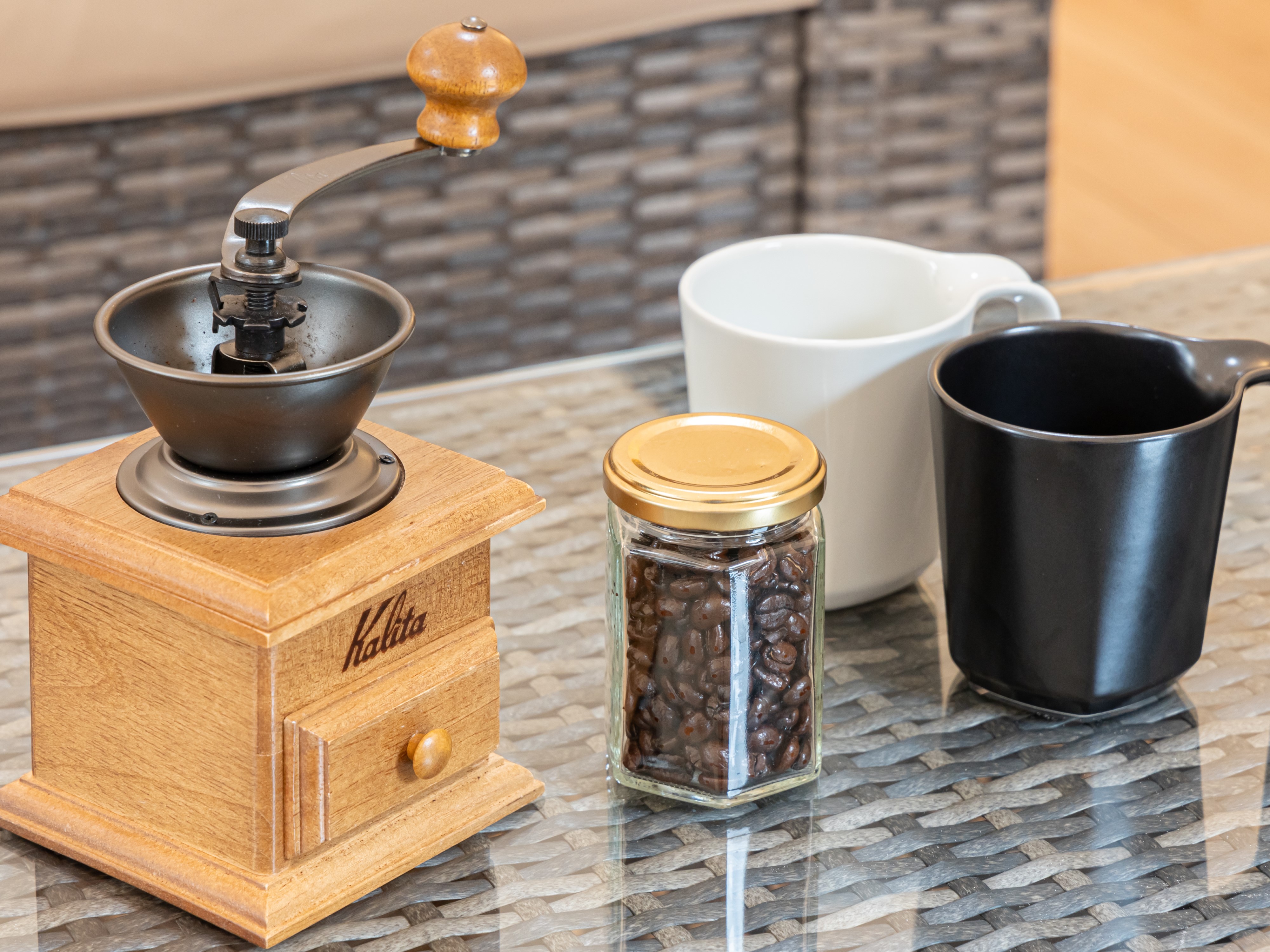 朝食のコーヒーセット