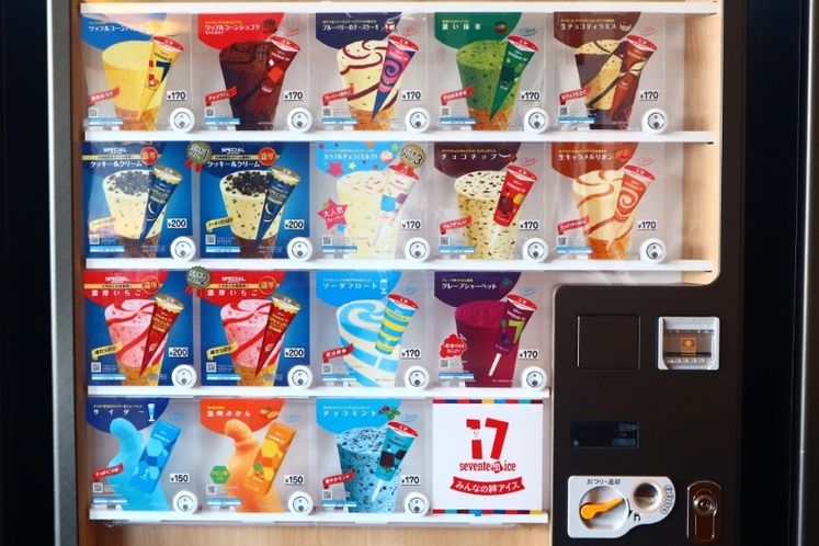 自動販売機　アイスクリーム