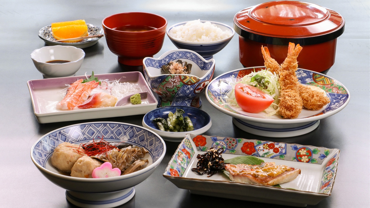 【5％OFF】【楽天スーパーSALE】【２食付】当館スタンダード☆南魚沼の家庭的な「おふくろ御膳」