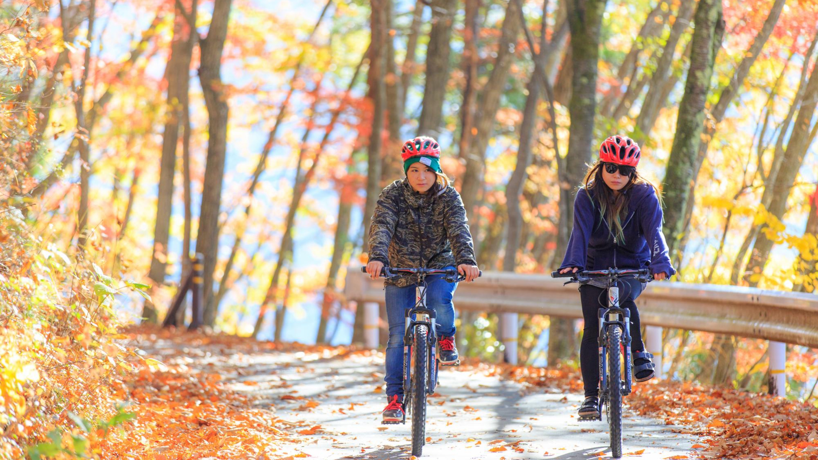 【MTBファンライド】青木湖湖畔をマウンテンバイクに乗り紅葉を見ながら回ってみませんか？