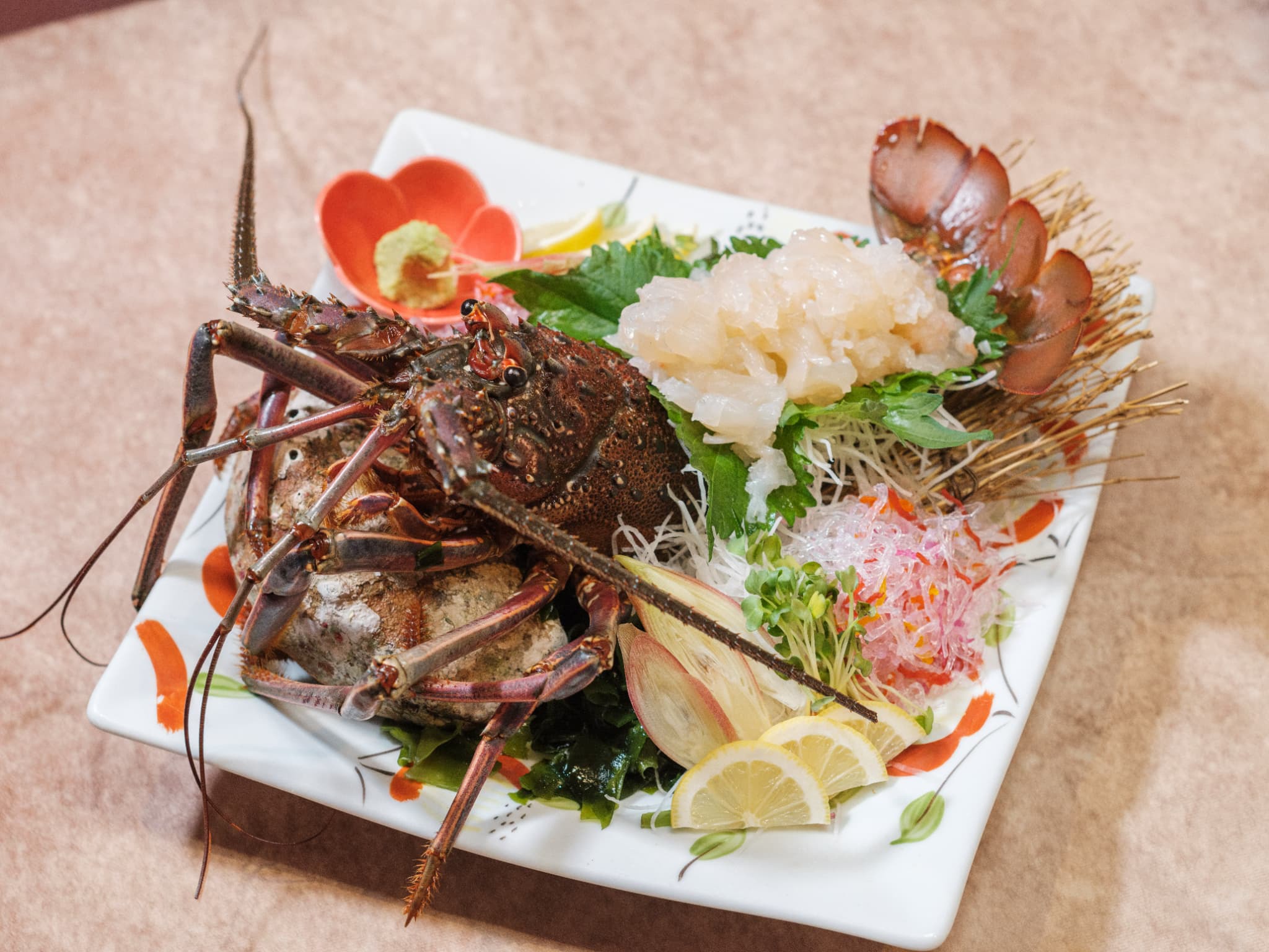【ミシュラン部屋食】心誠贅沢コース《伊勢海老・幻の五島牛・五島灘天然クエ鍋》無料レンタカー要予約
