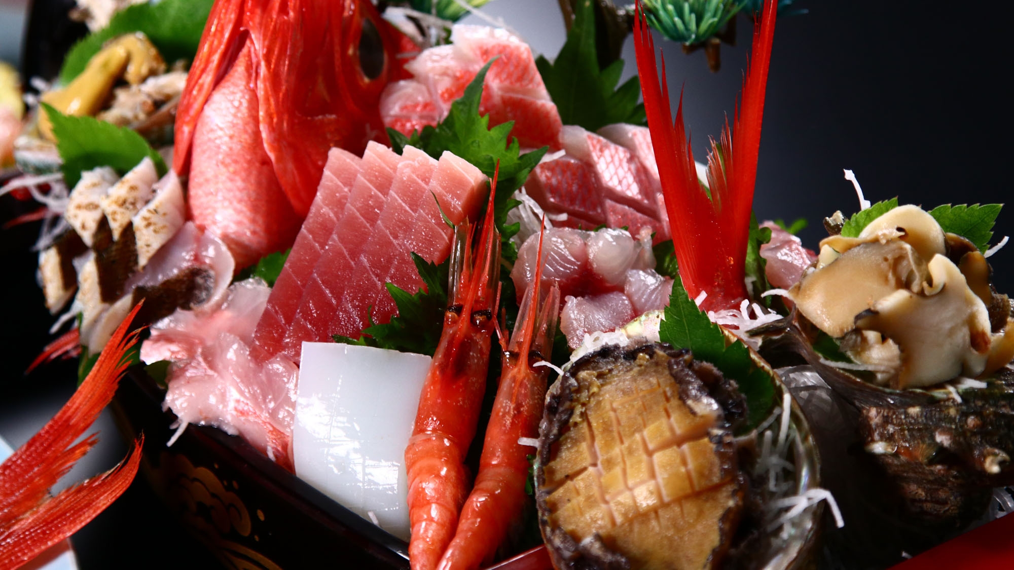 【 金目鯛姿煮×鮑お造り×舟盛り 】大人気コース