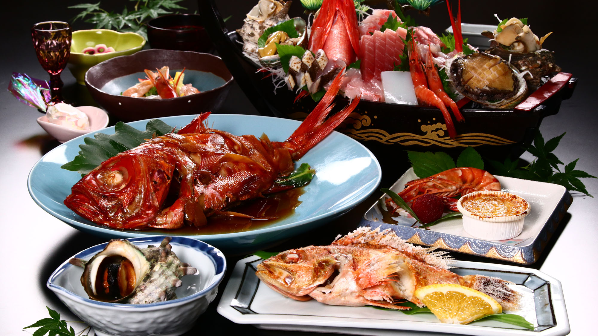 大人気コース一例◇金目＋鮑お造り+舟盛り