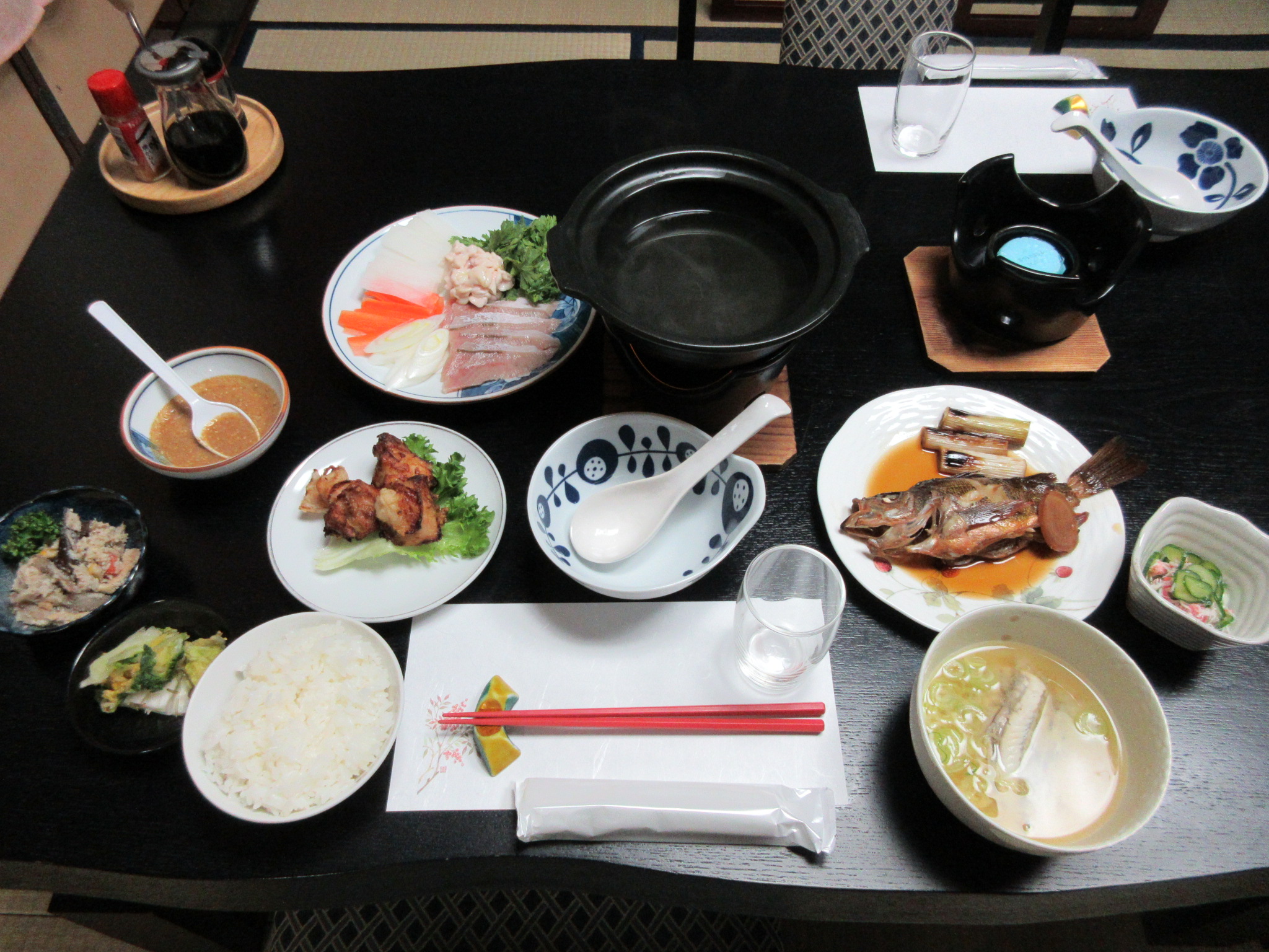 夕食付プランの一例