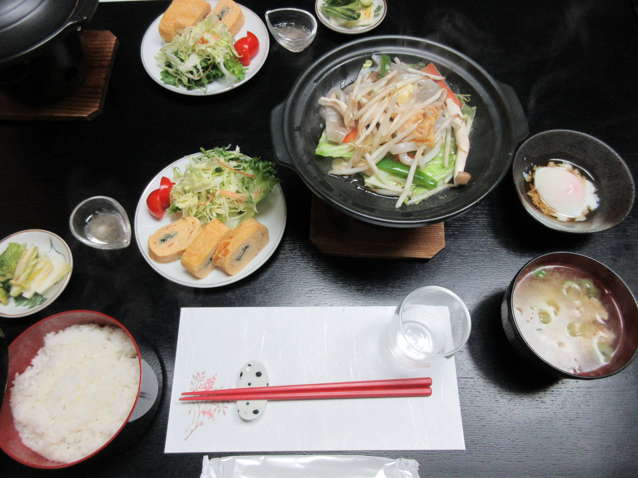 朝食付プランの一例