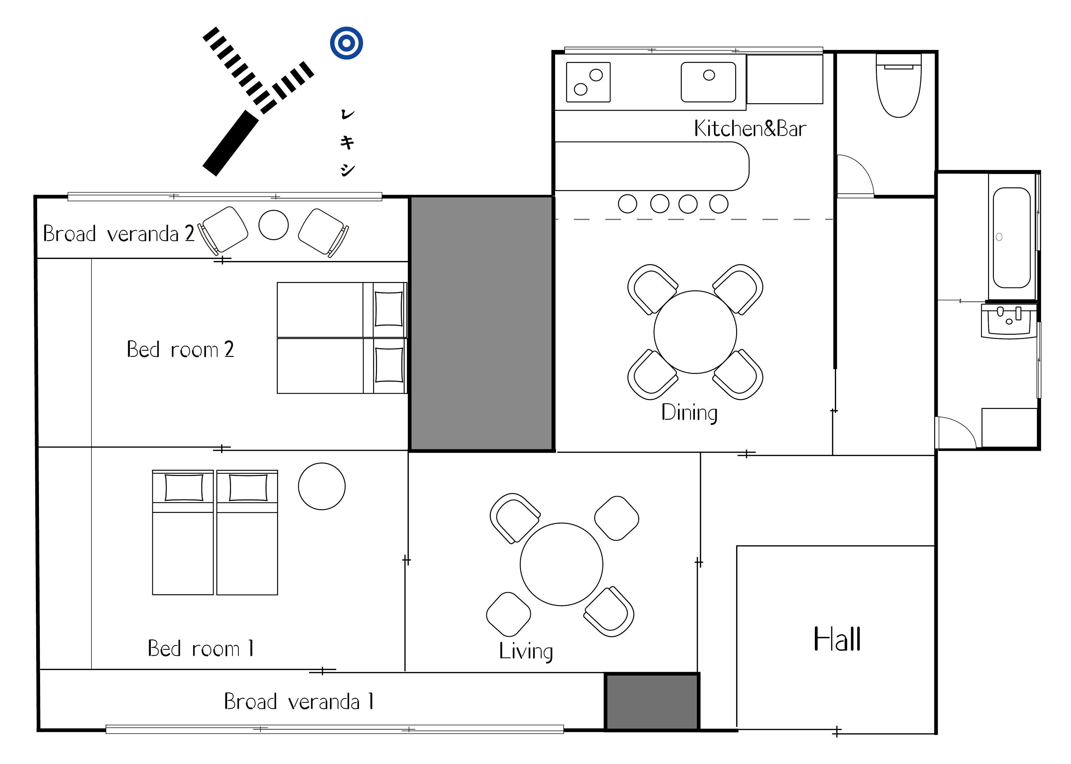 【レキシ棟】間取り図