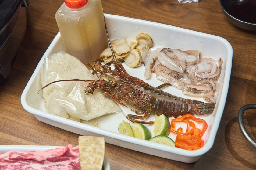 【食材付プラン】 こだわりしゃぶしゃぶオールスターの夕食＆朝食付き （２食付）